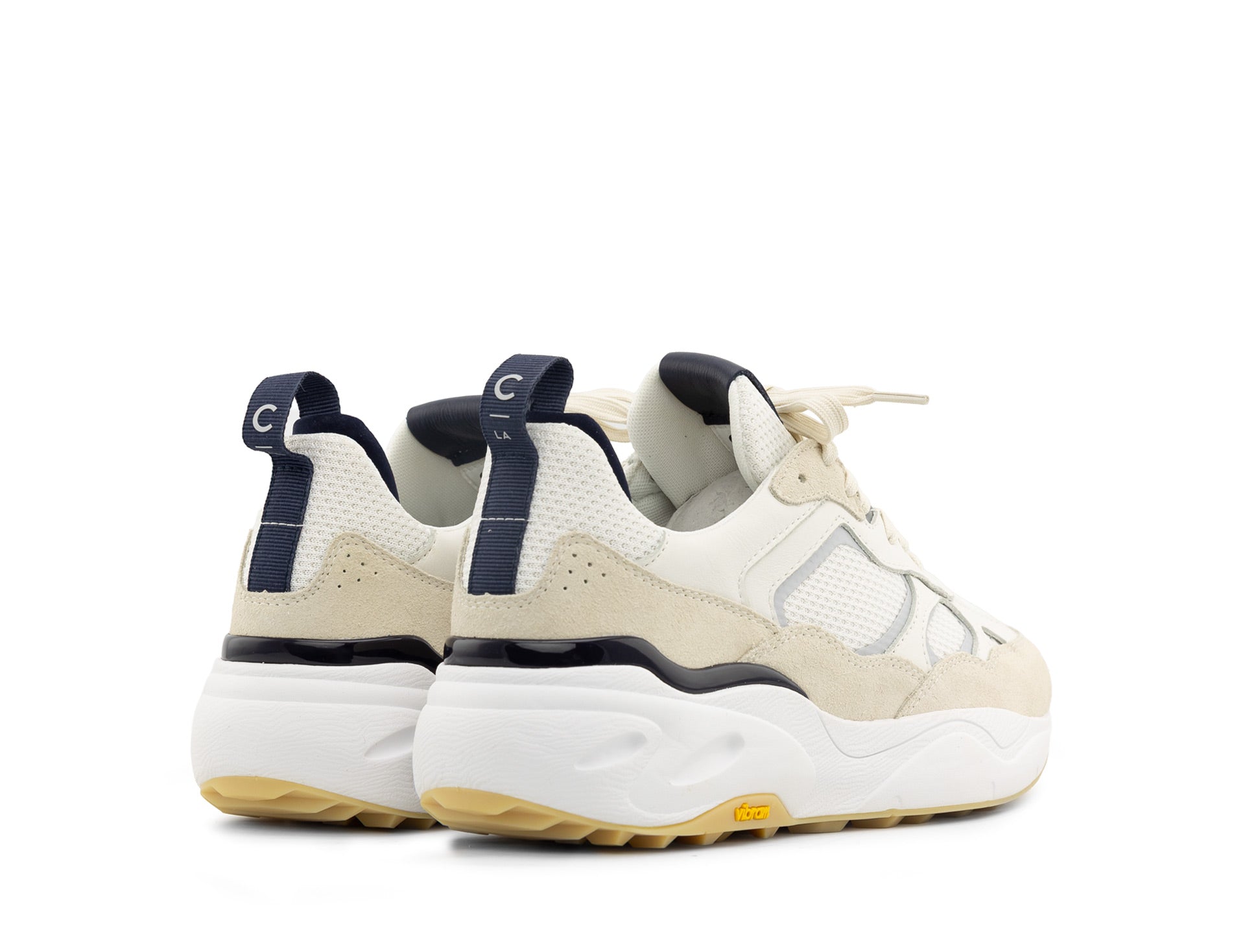 Clae Salazar white offwhite navy