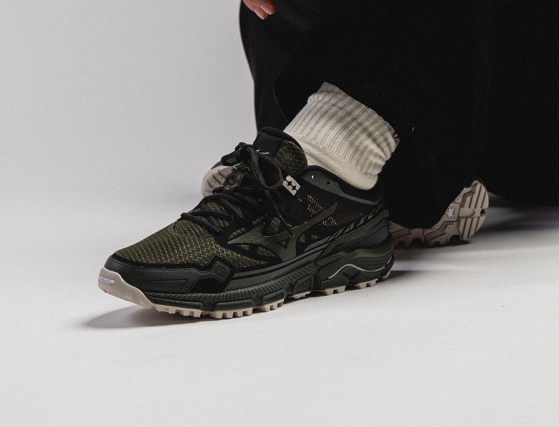 Mizuno Wave Daichi LS forest night black silver birch