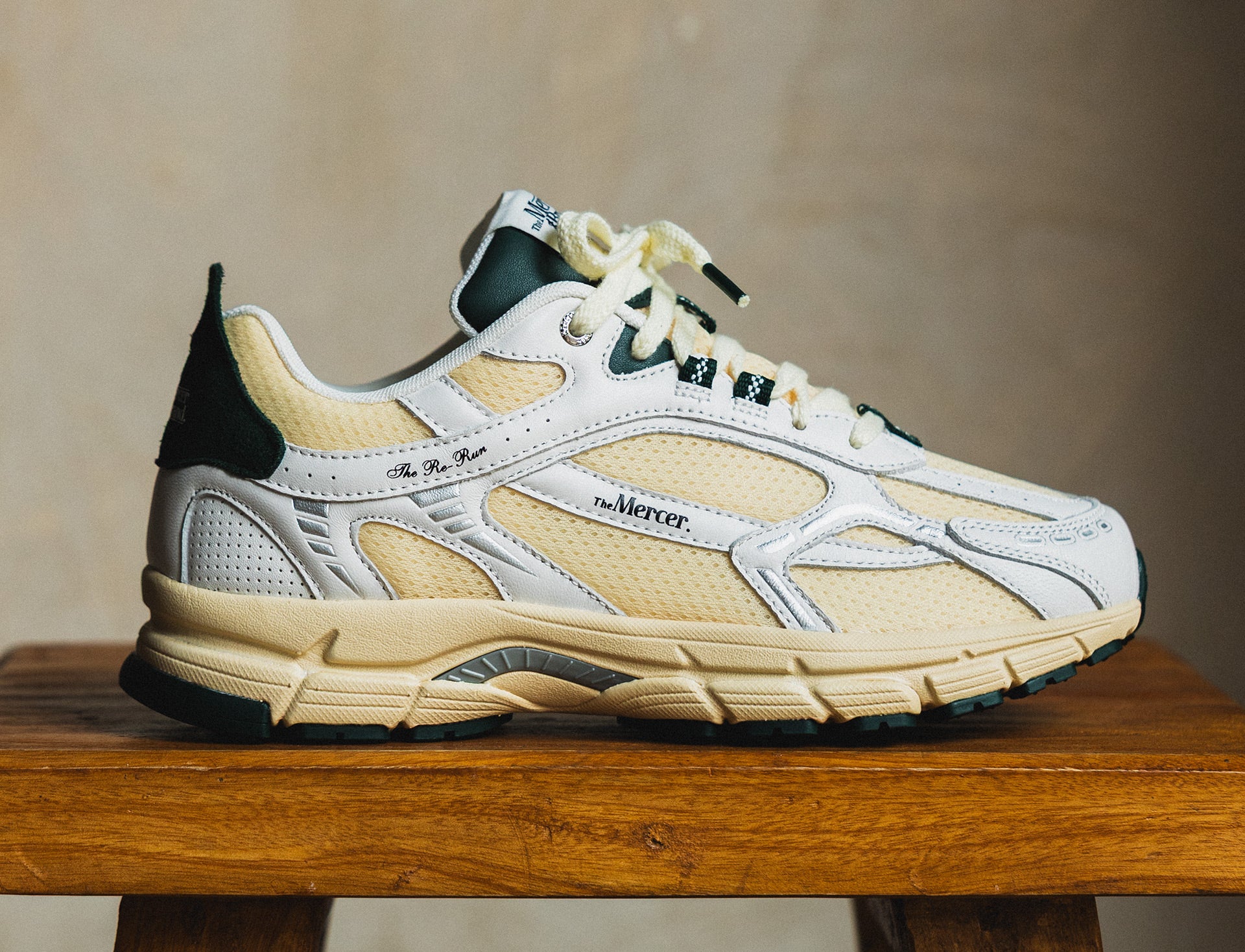 Mercer The Re-Run Vintage Nappa white green