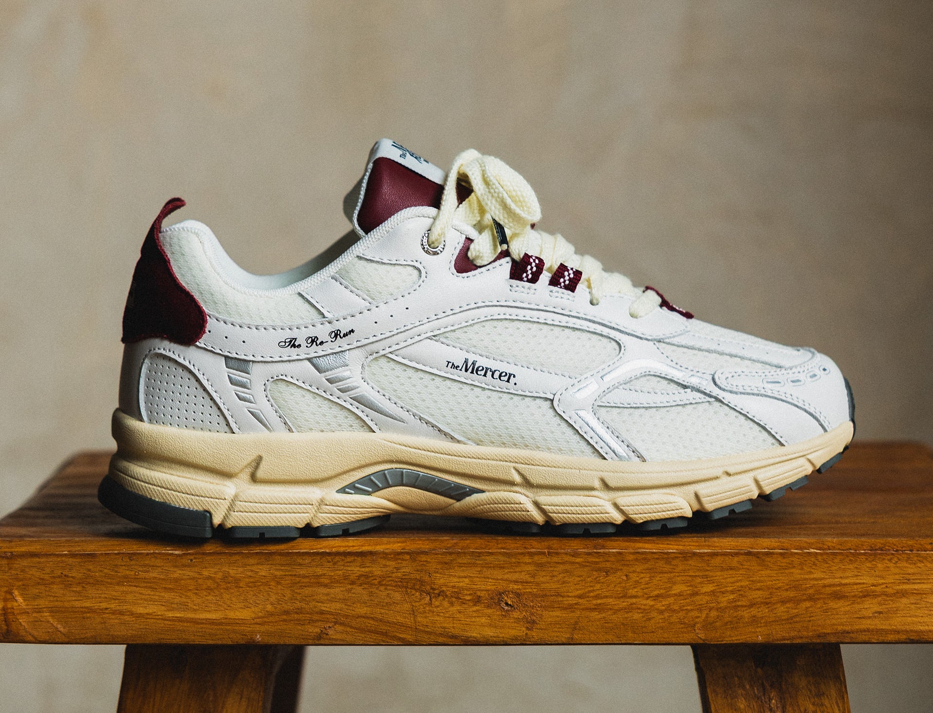 Mercer The Re-Run Vintage Nappa white red