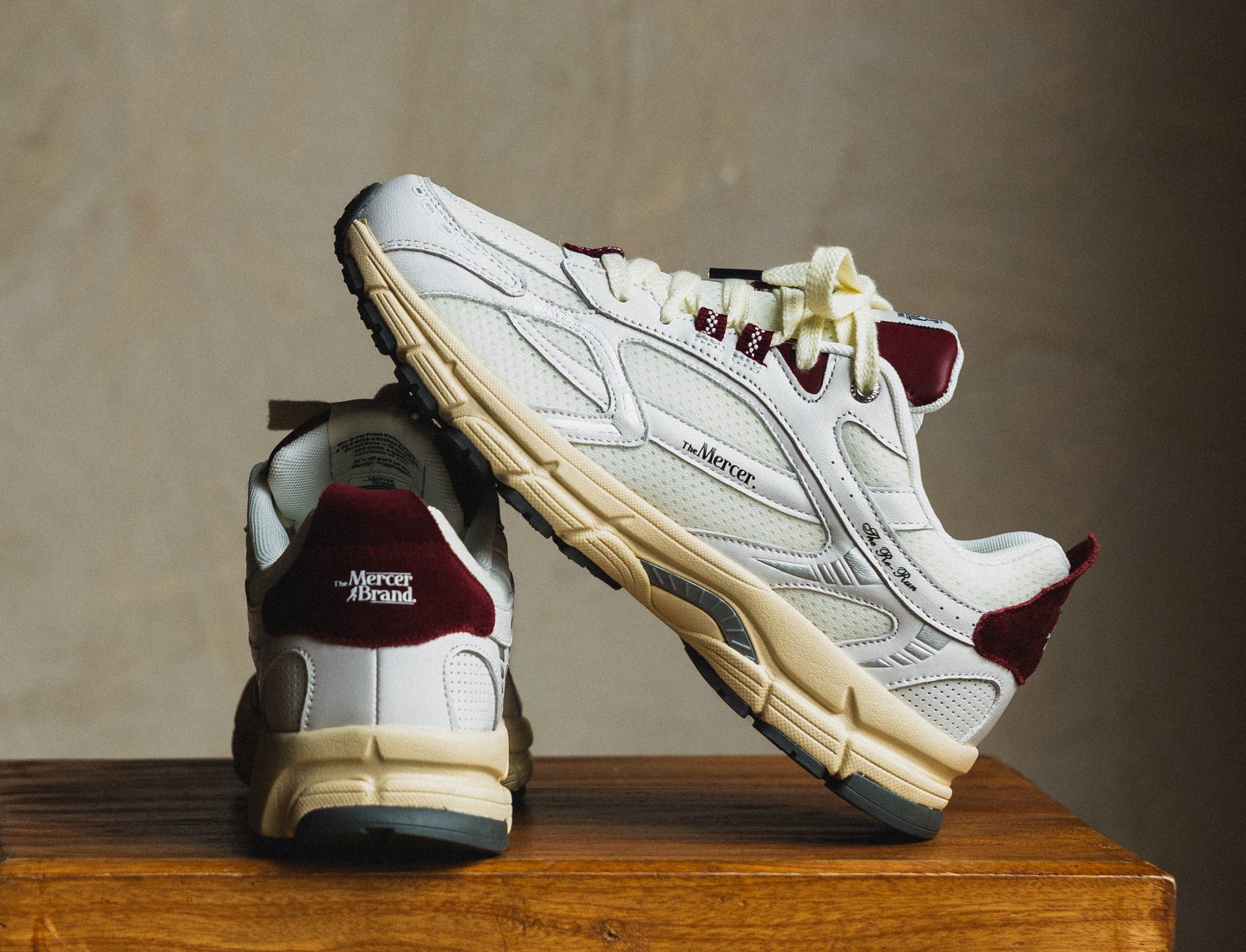 Mercer The Re-Run Vintage Nappa white red