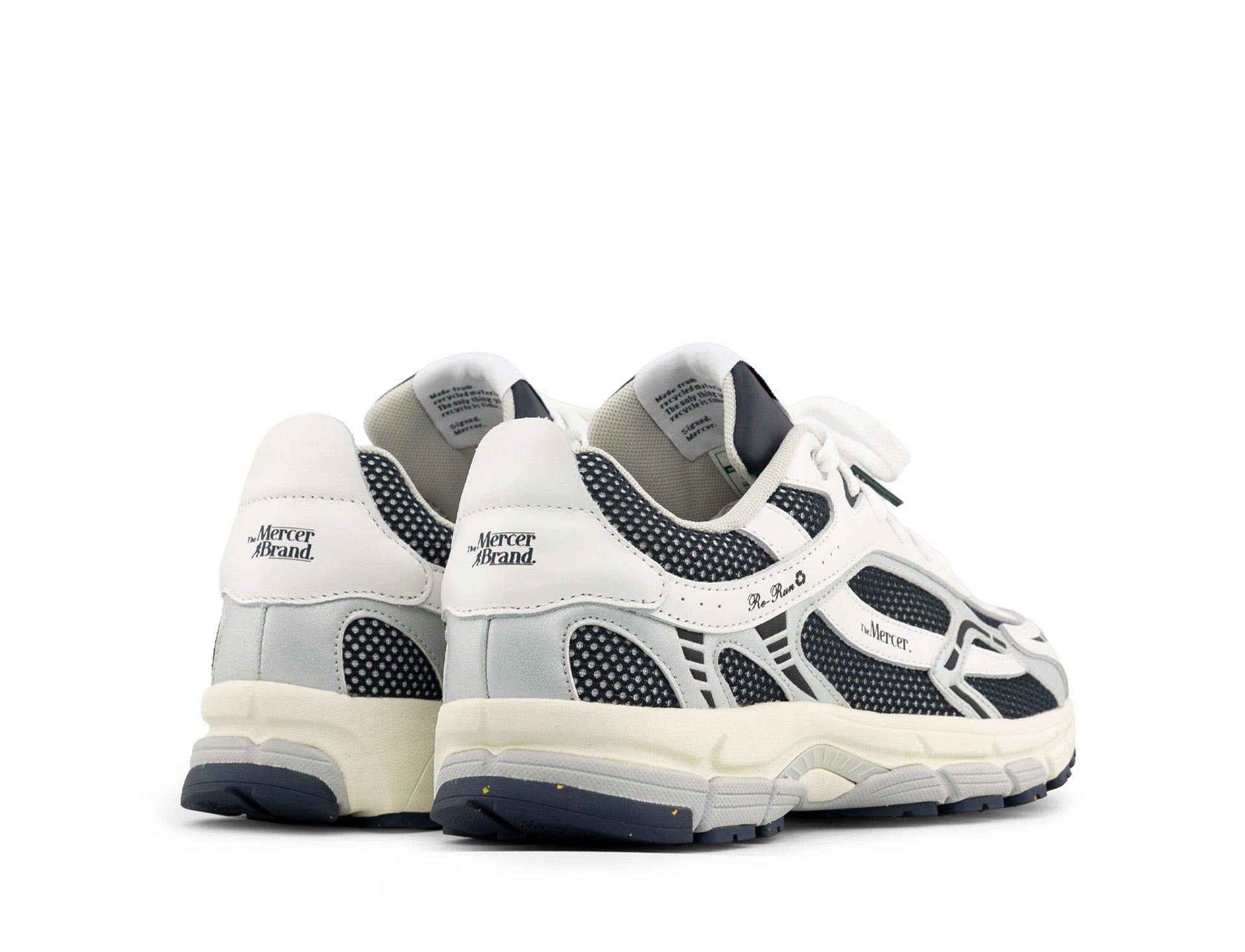 Mercer The Re-Run White Silver navy
