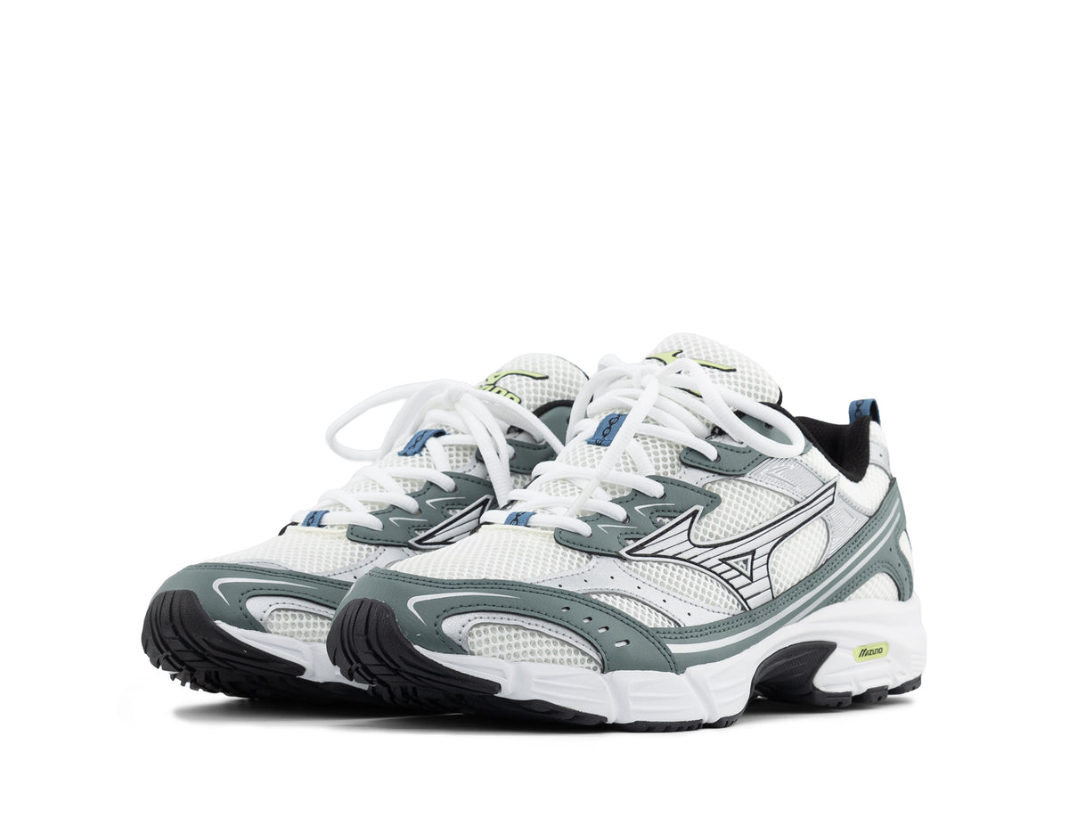 Mizuno MXR snow white silver balsam green