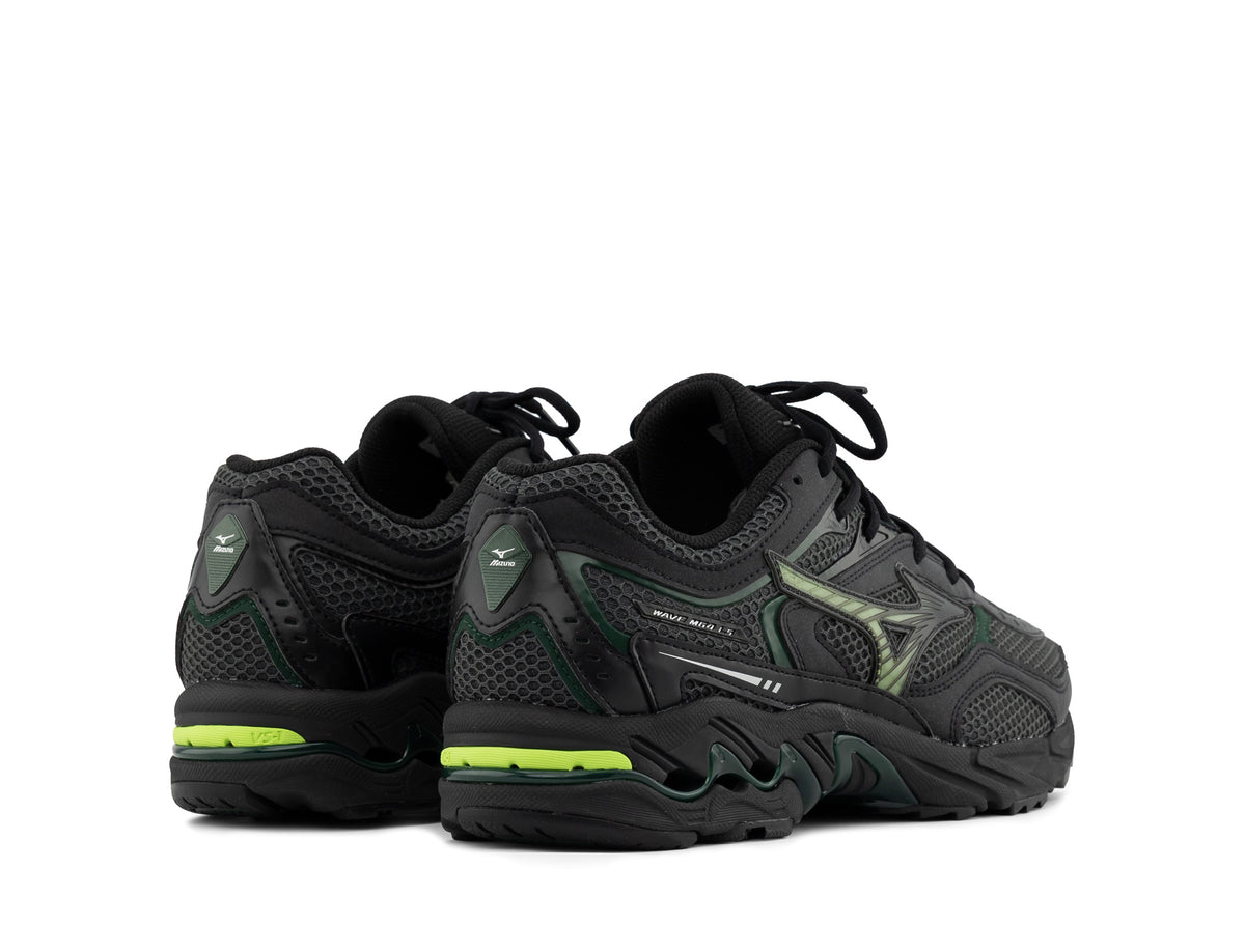 Mizuno Wave MG4 LS black oyster green glow