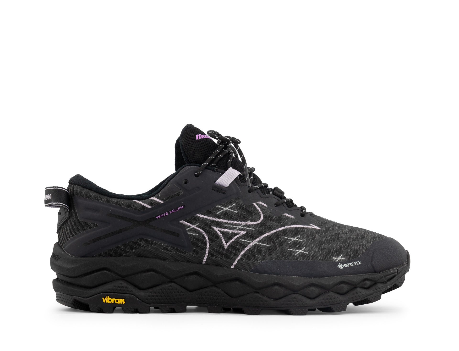 Mizuno Wave Mujin LS GTX black iris spring crocus