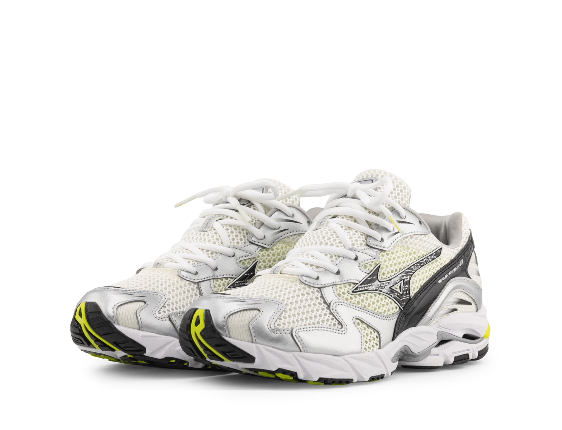 Mizuno Wave Rider 10 snow white black sylvan green