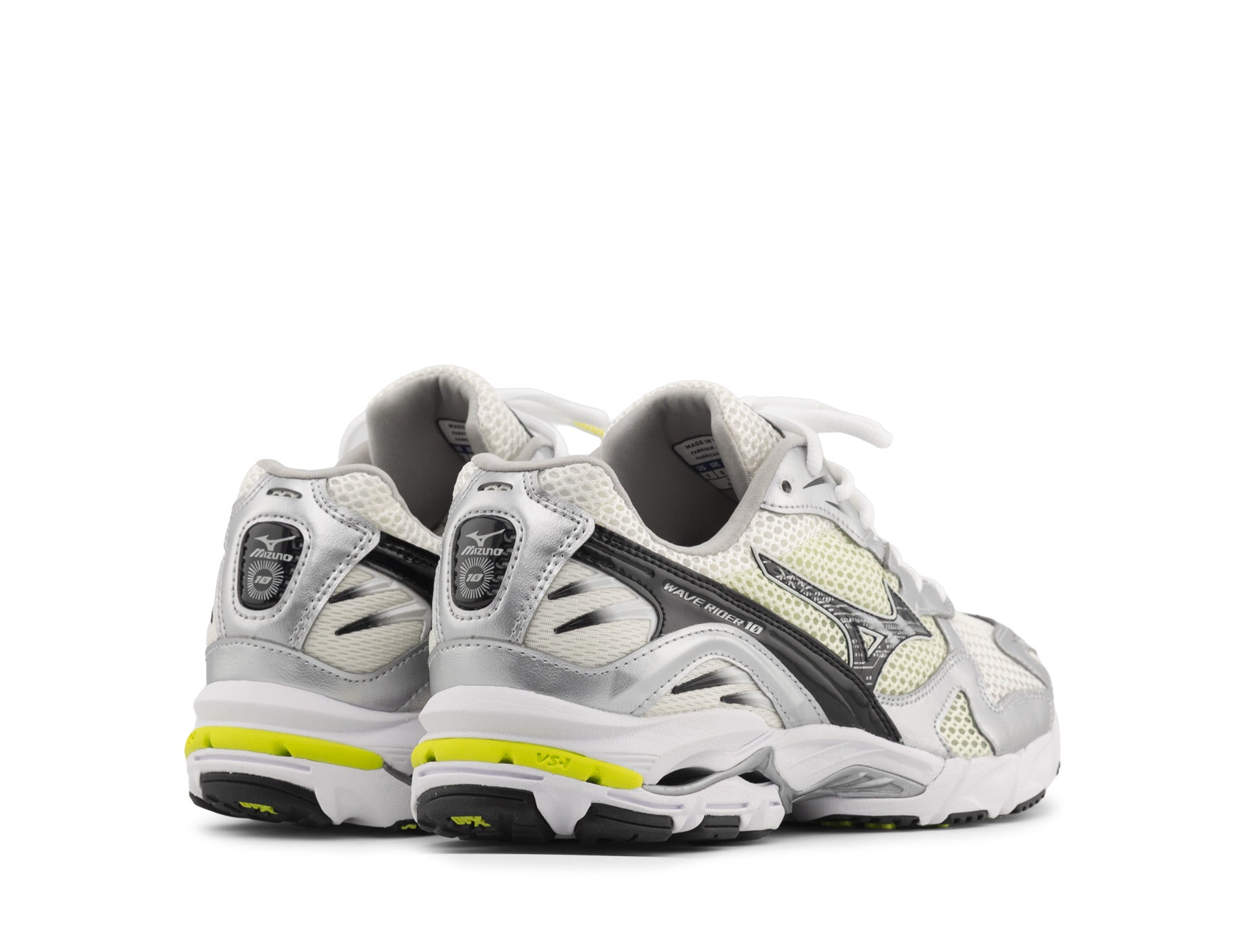 Mizuno Wave Rider 10 snow white black sylvan green