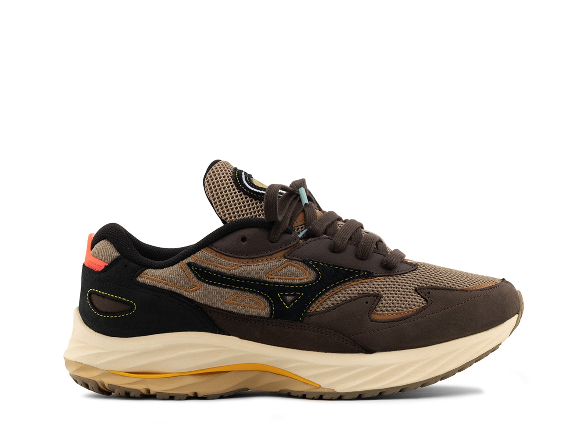 Mizuno Wave Rider B Premium fossil black mole