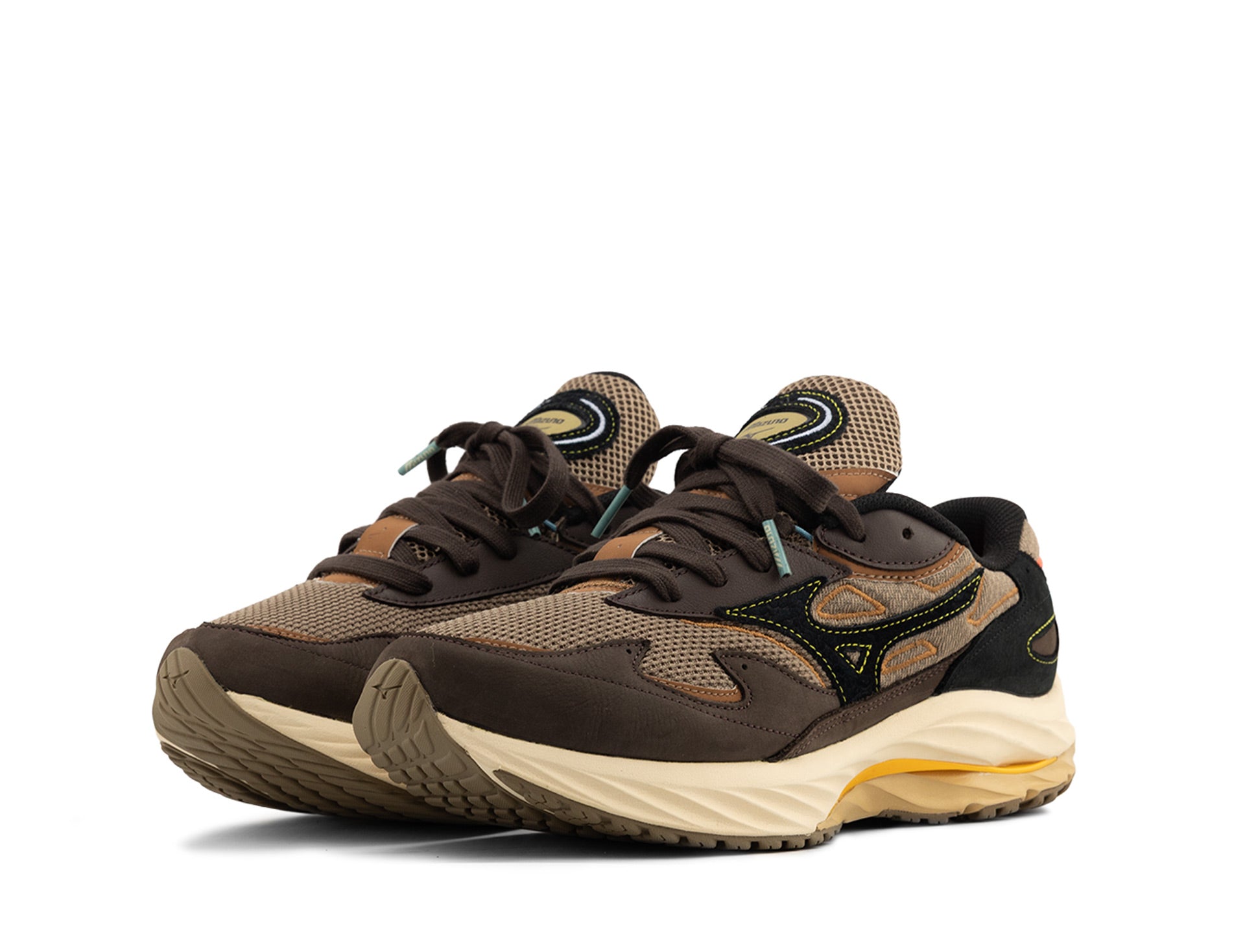 Mizuno Wave Rider B Premium fossil black mole