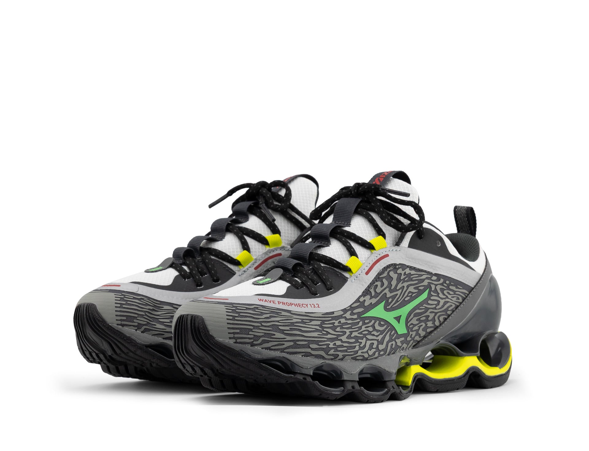 Mizuno Wave prophecy 13.2 quiet shade vibrant green white