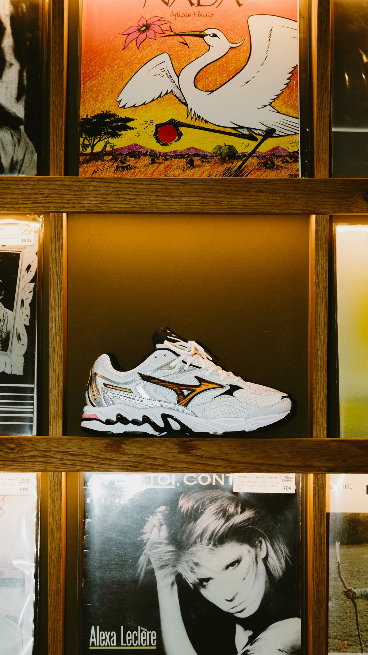 Mizuno Wave MG4 LS white artisan's gold galaxy silver