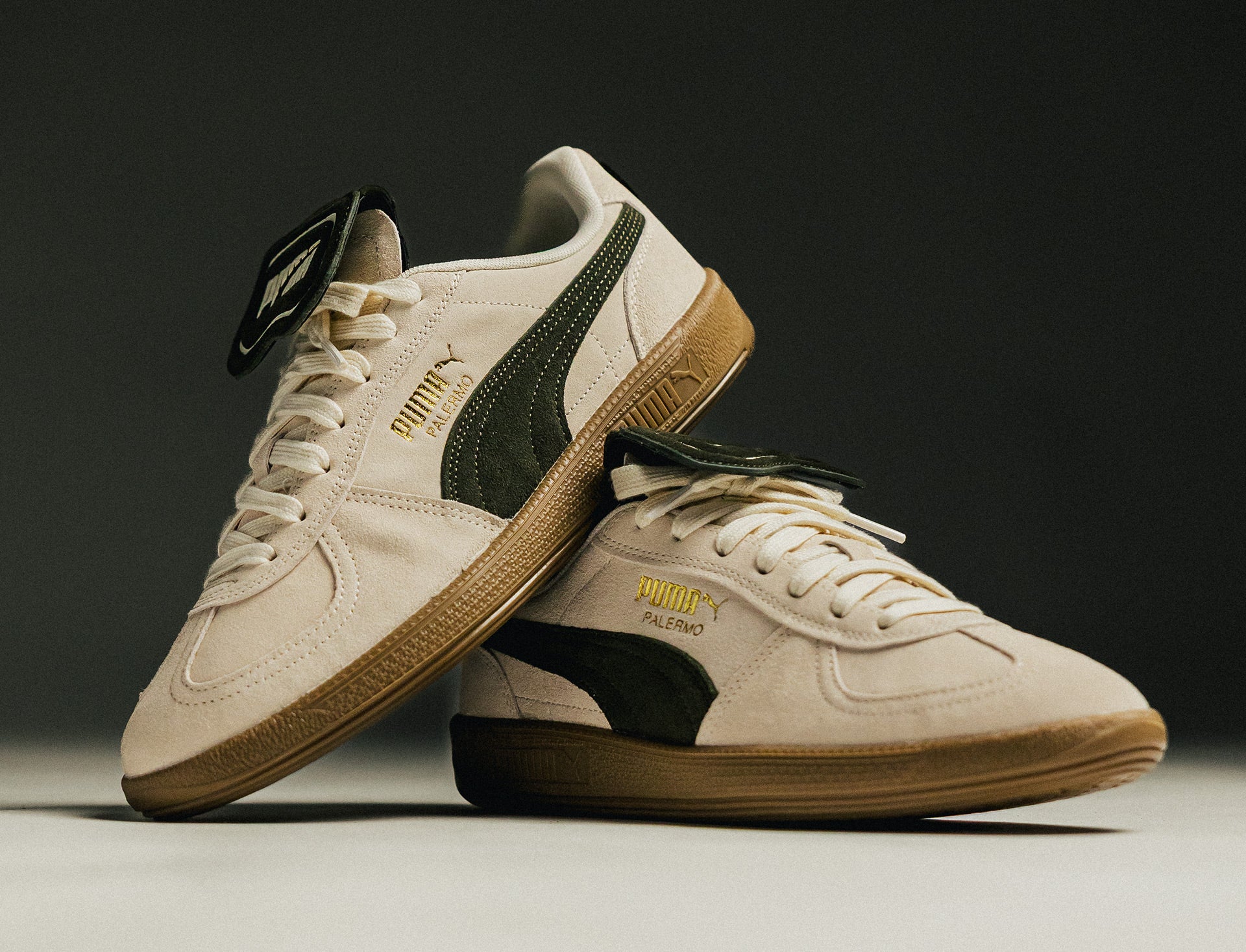 Puma Palermo Premium Suede alpine snow dark olive
