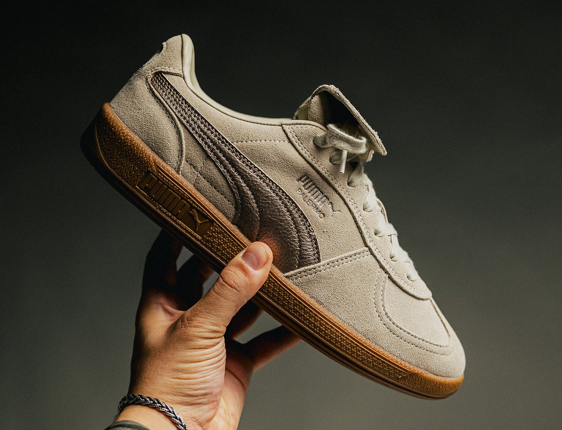 Puma Palermo Premium metallic desert dust gum