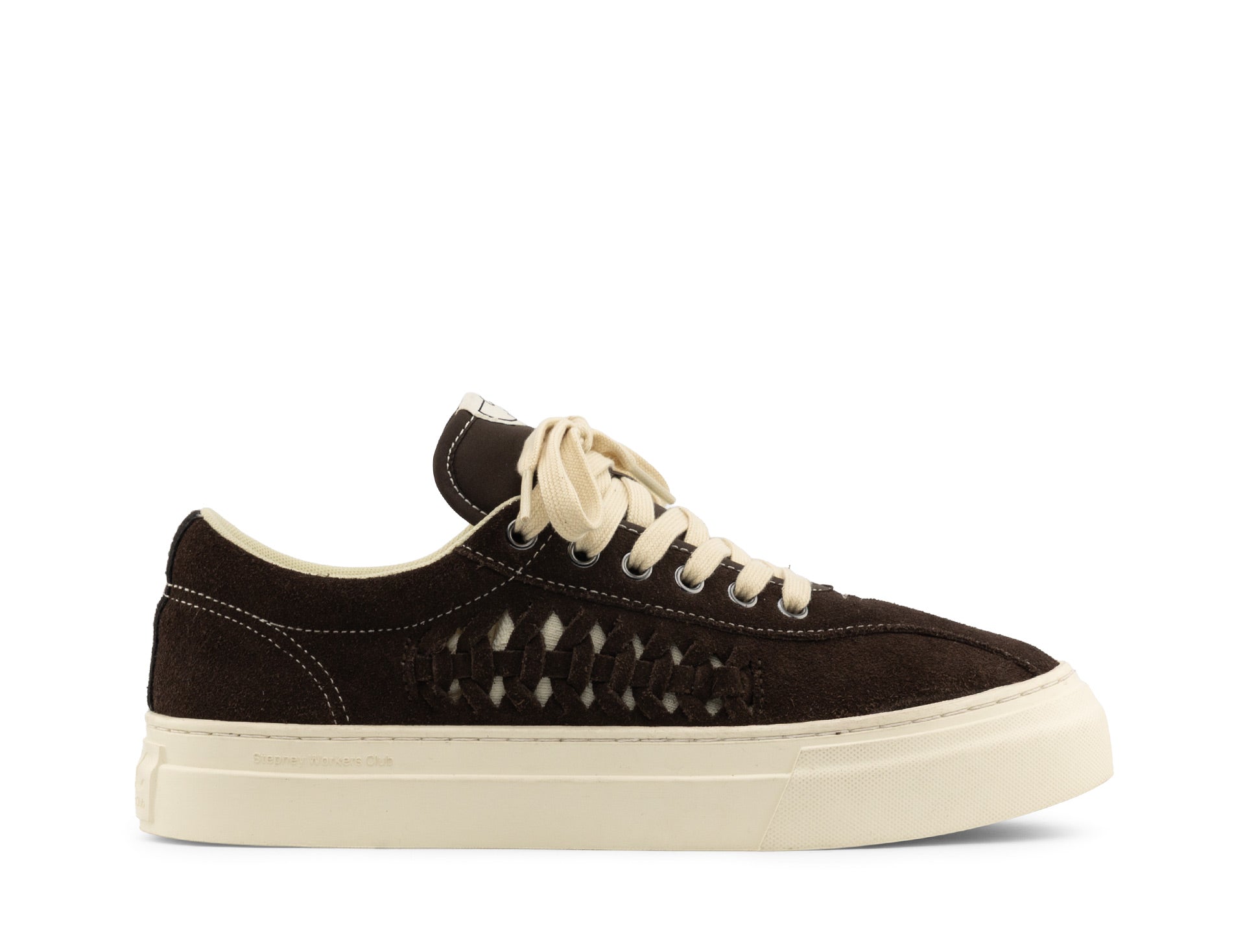 Stepney Workers Club Dellow Woven Suede dark brown