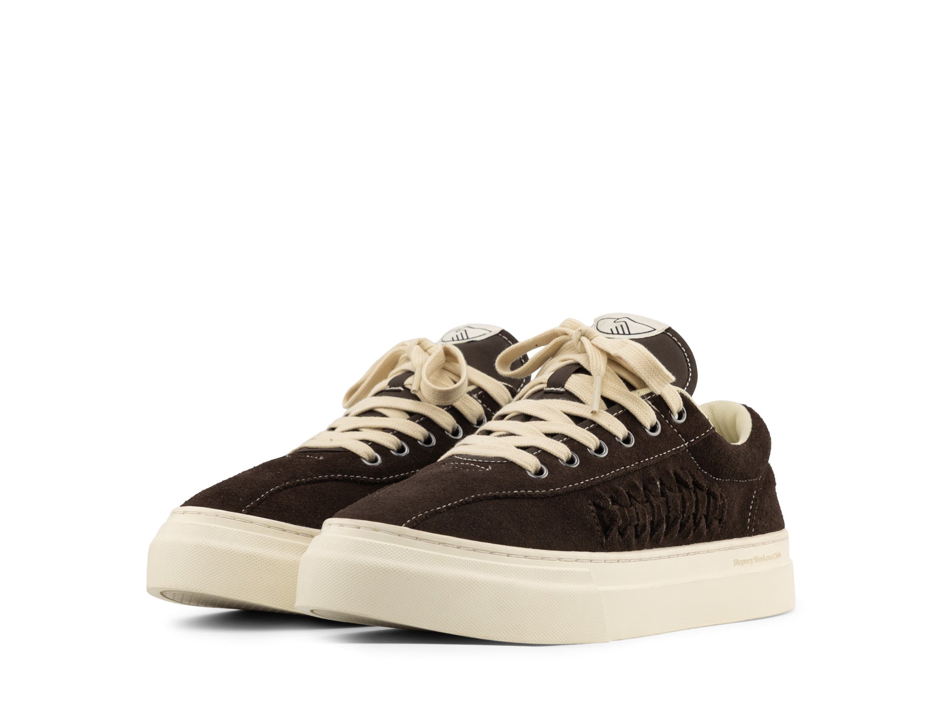 Stepney Workers Club Dellow Woven Suede dark brown