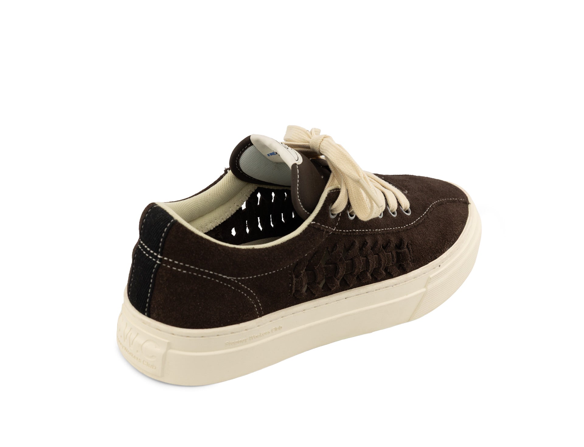 Stepney Workers Club Dellow Woven Suede dark brown