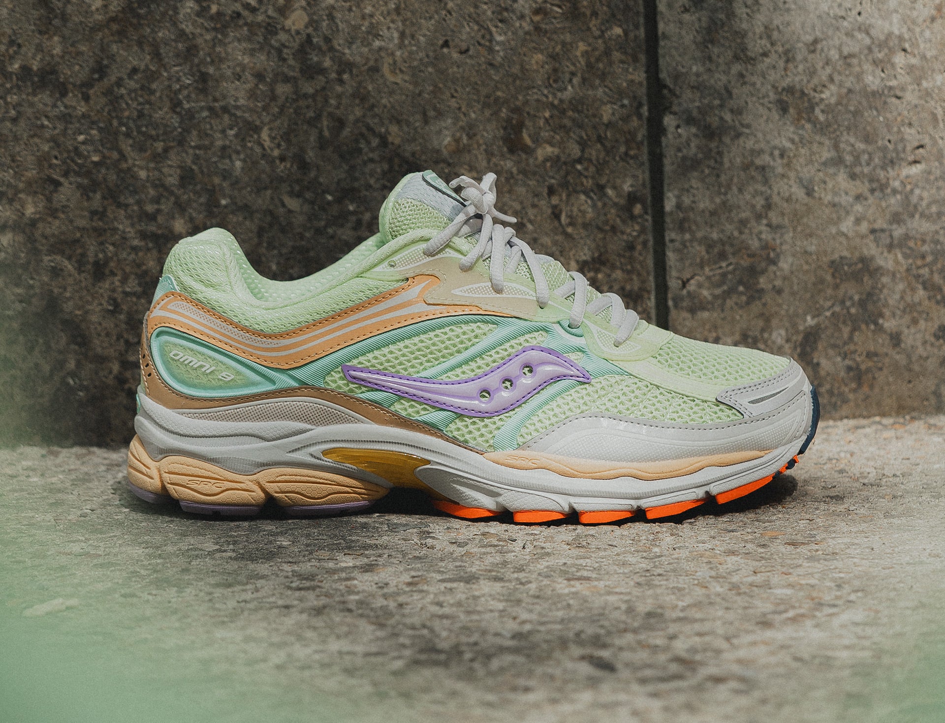 Saucony Progrid Omni 9 lime orchid