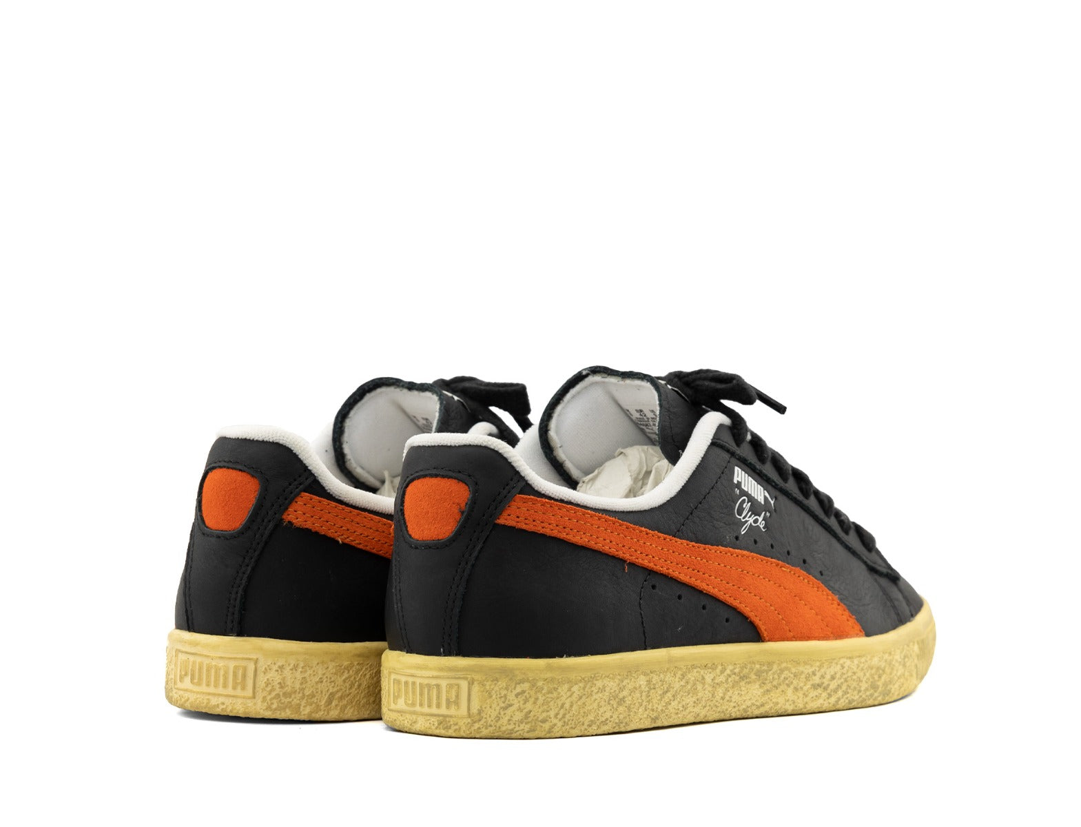 Puma Clyde Vintage puma black rickie orange