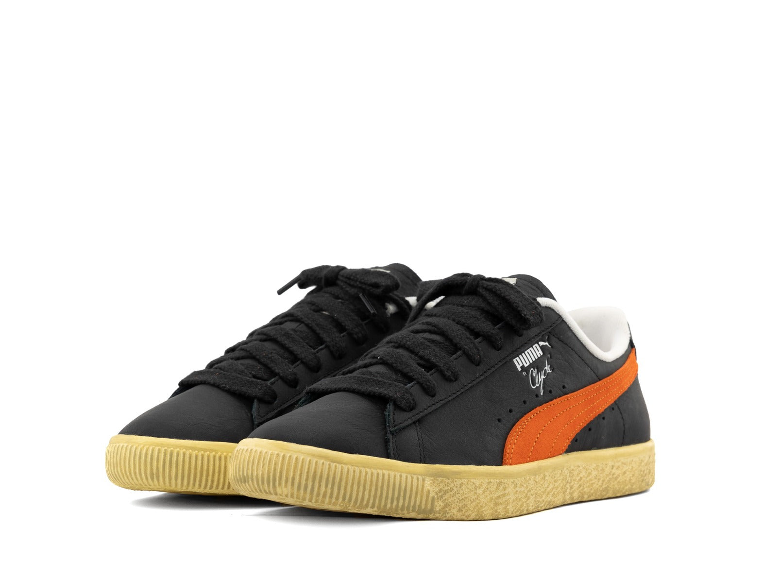Puma Clyde Vintage puma black rickie orange 3