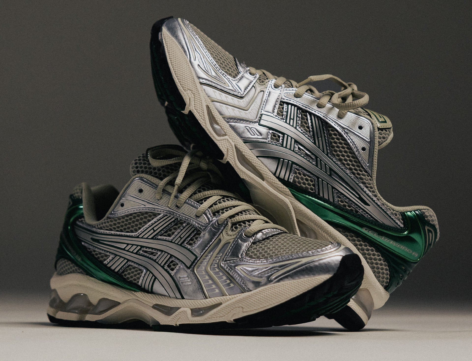 Asics Gel-Kayano 14 dried leaf green pure silver
