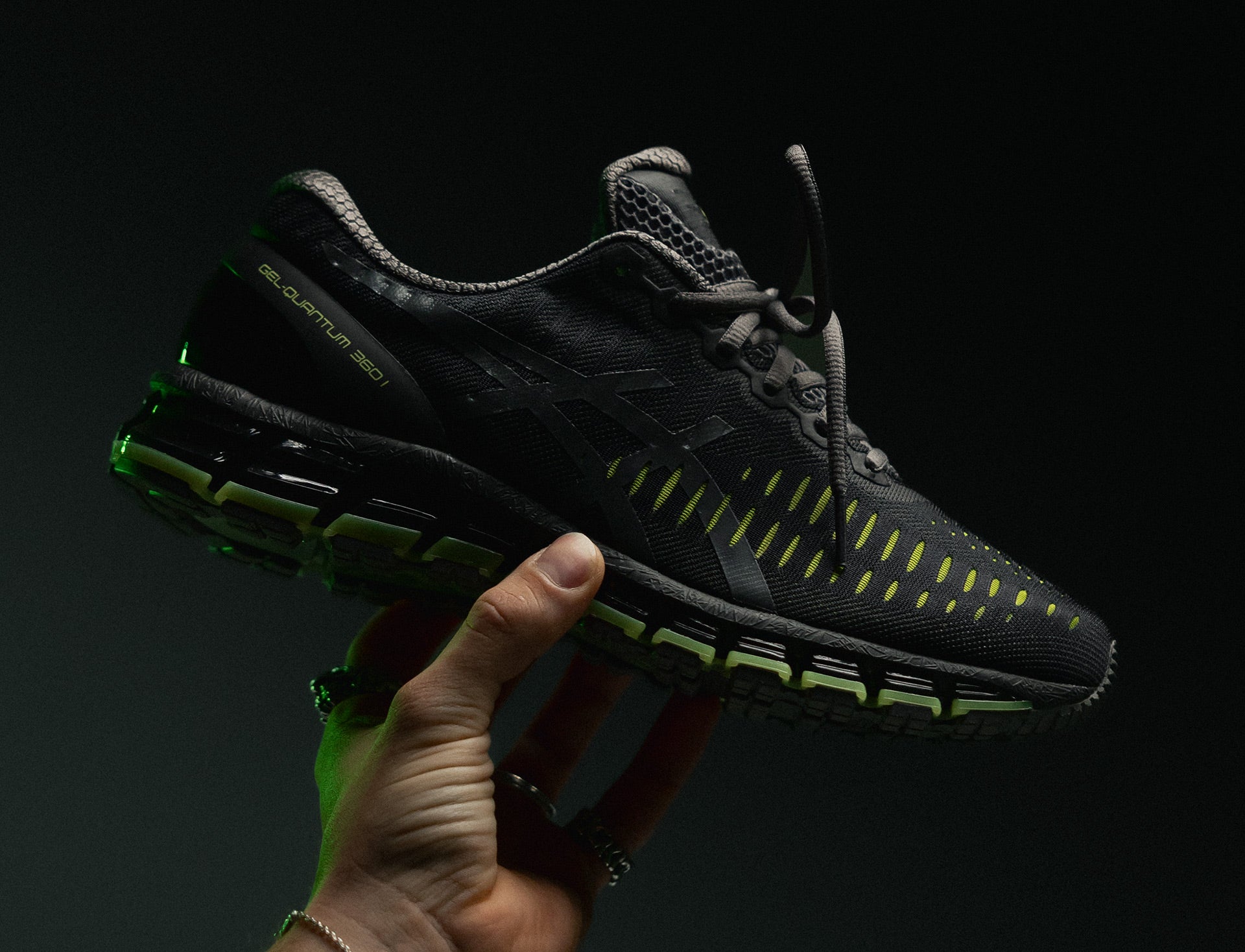 Asics Gel-Quantum 360 I graphite grey green apple