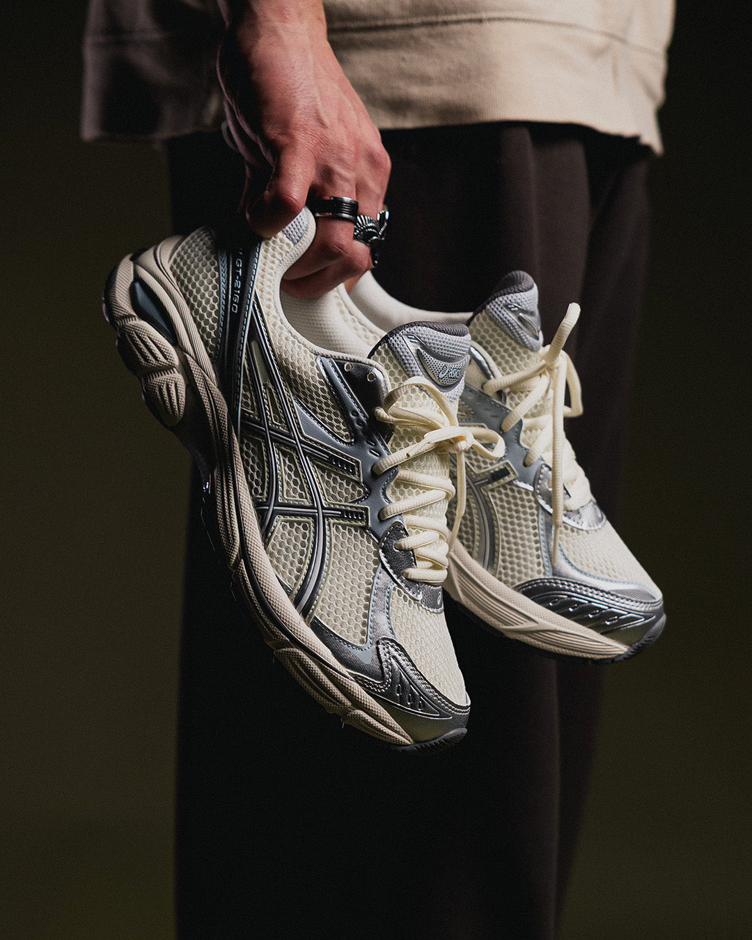 Asics GT-2160 cream pure silver