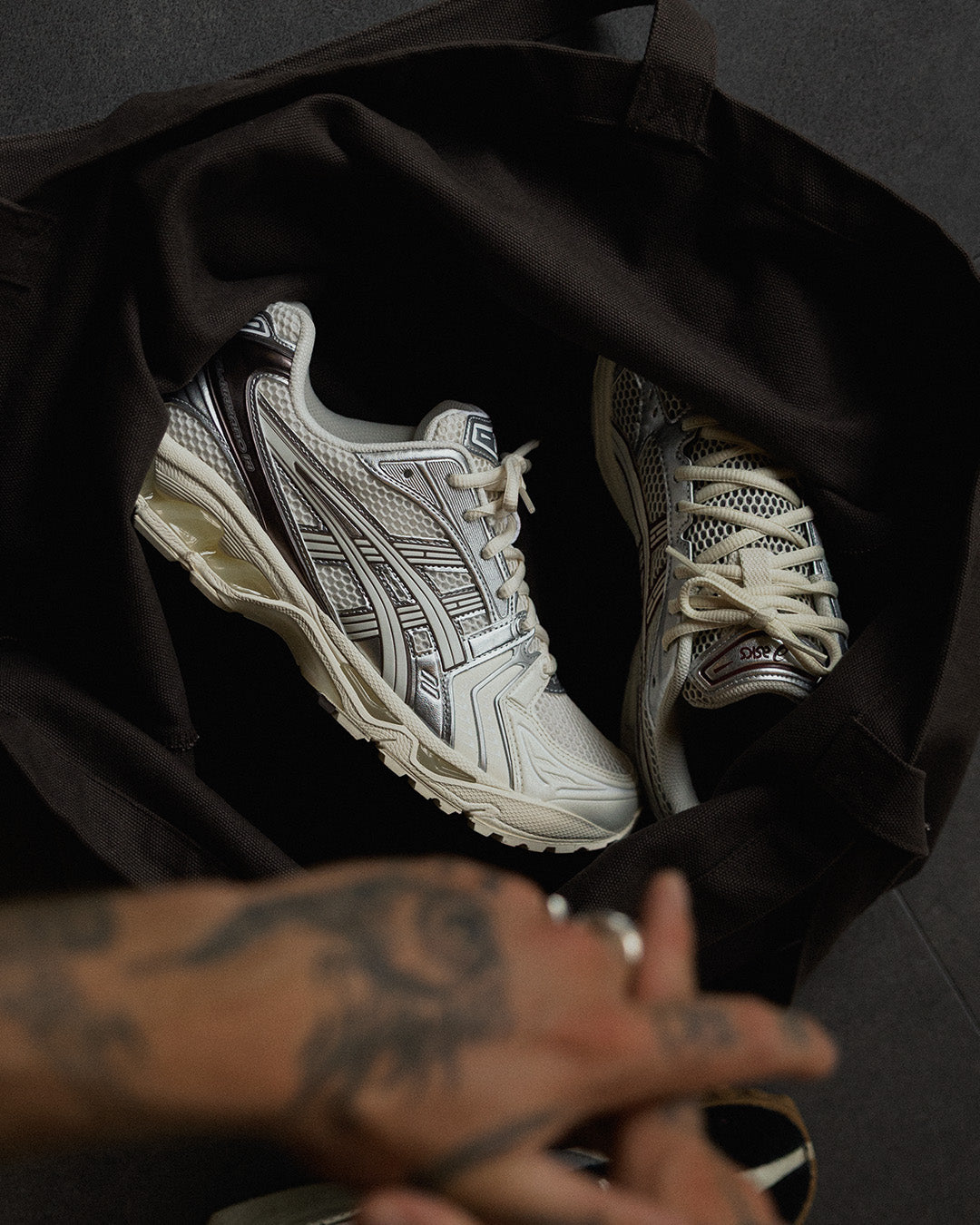 Asics Gel-Kayano 14 cream cocoa powder