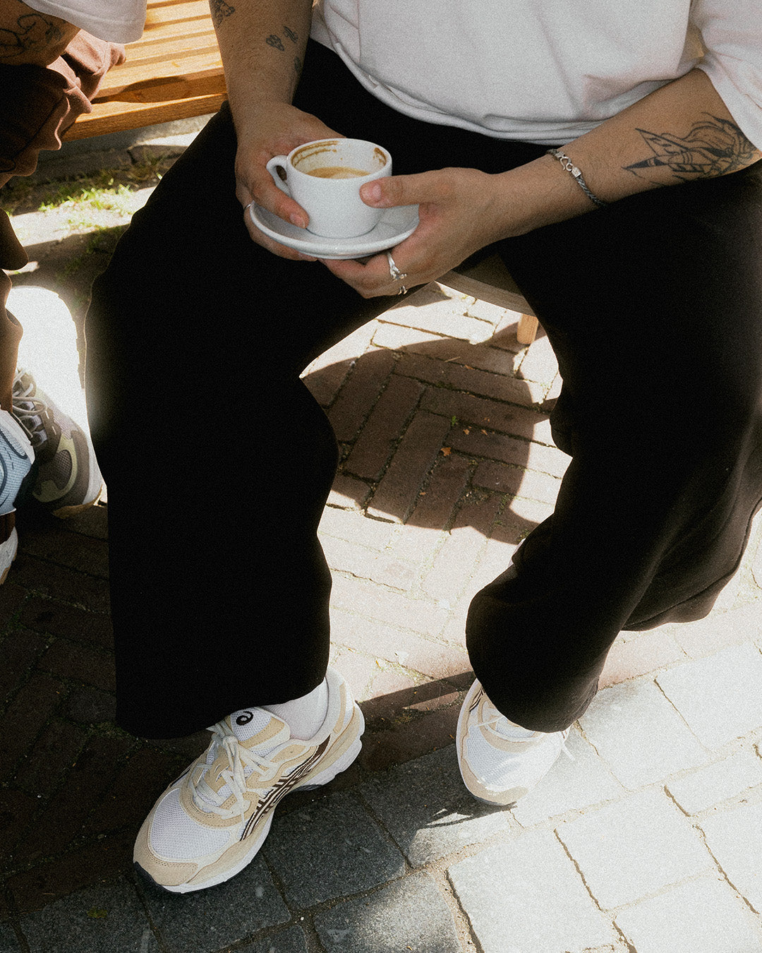 Asics Gel-NYC white roasted coffee