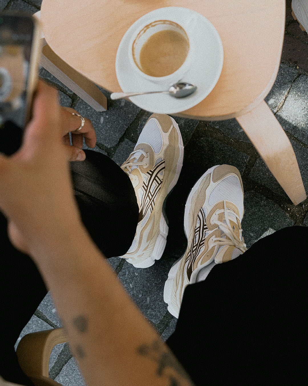 Asics Gel-NYC white roasted coffee