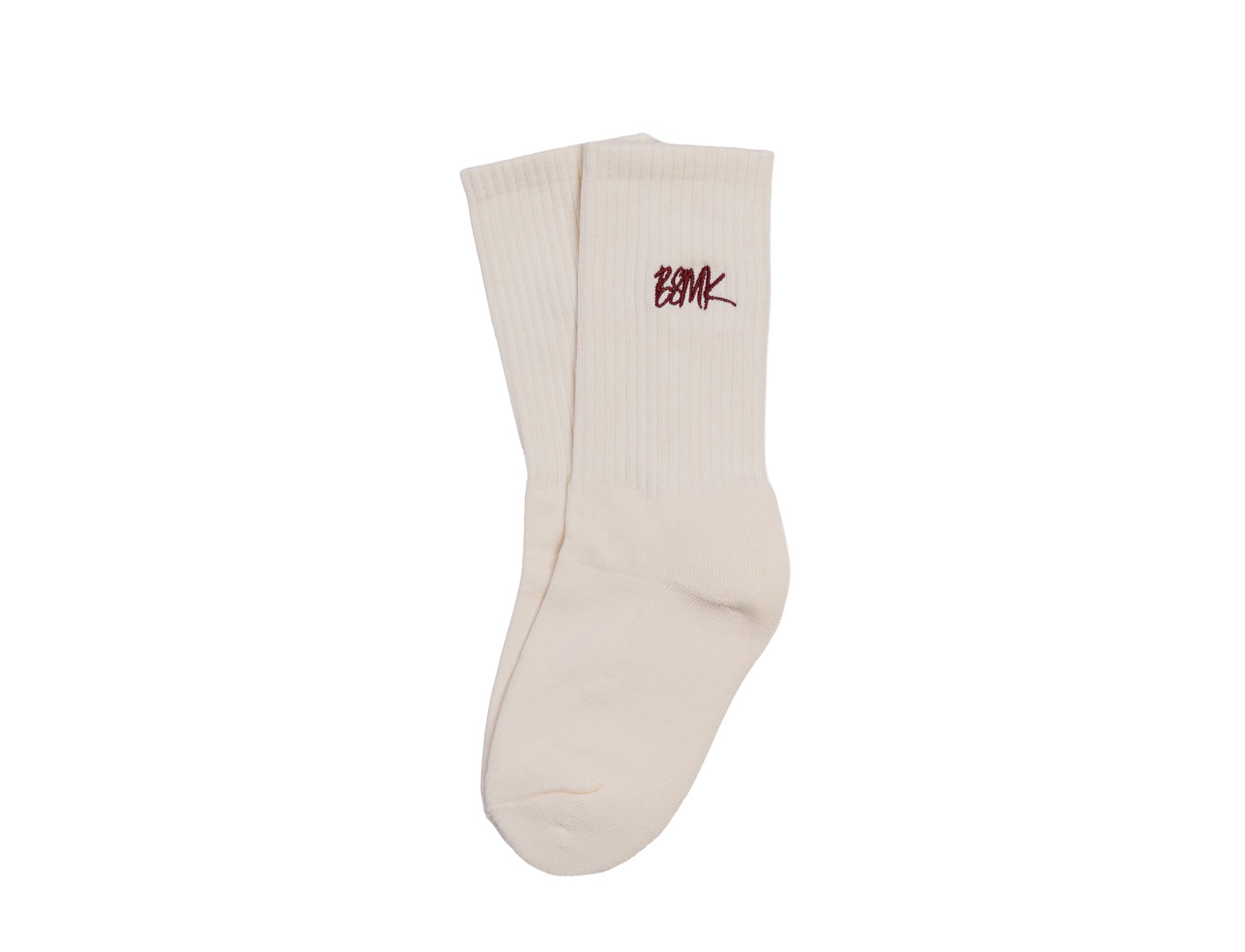 BSMK Sokken - Off White/Burgundy