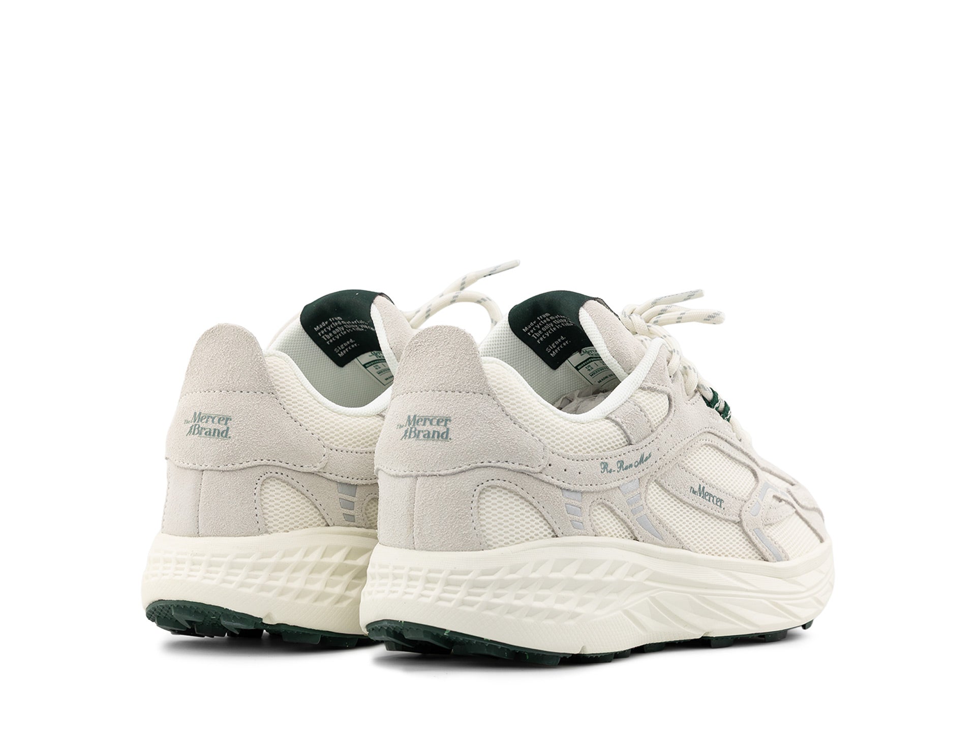 Mercer The Re-Run Max Suede white green