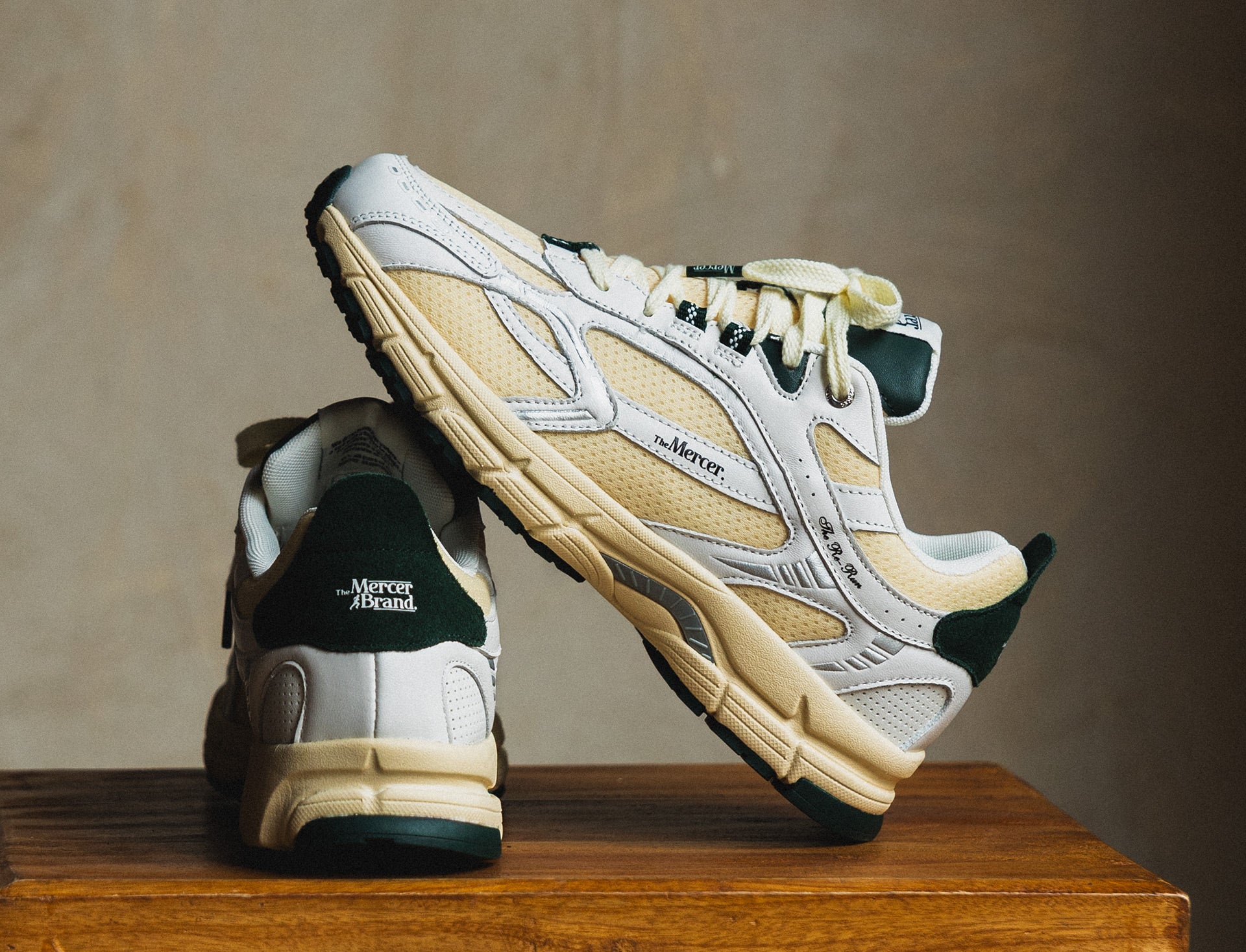 Mercer The Re-Run Vintage Nappa white green