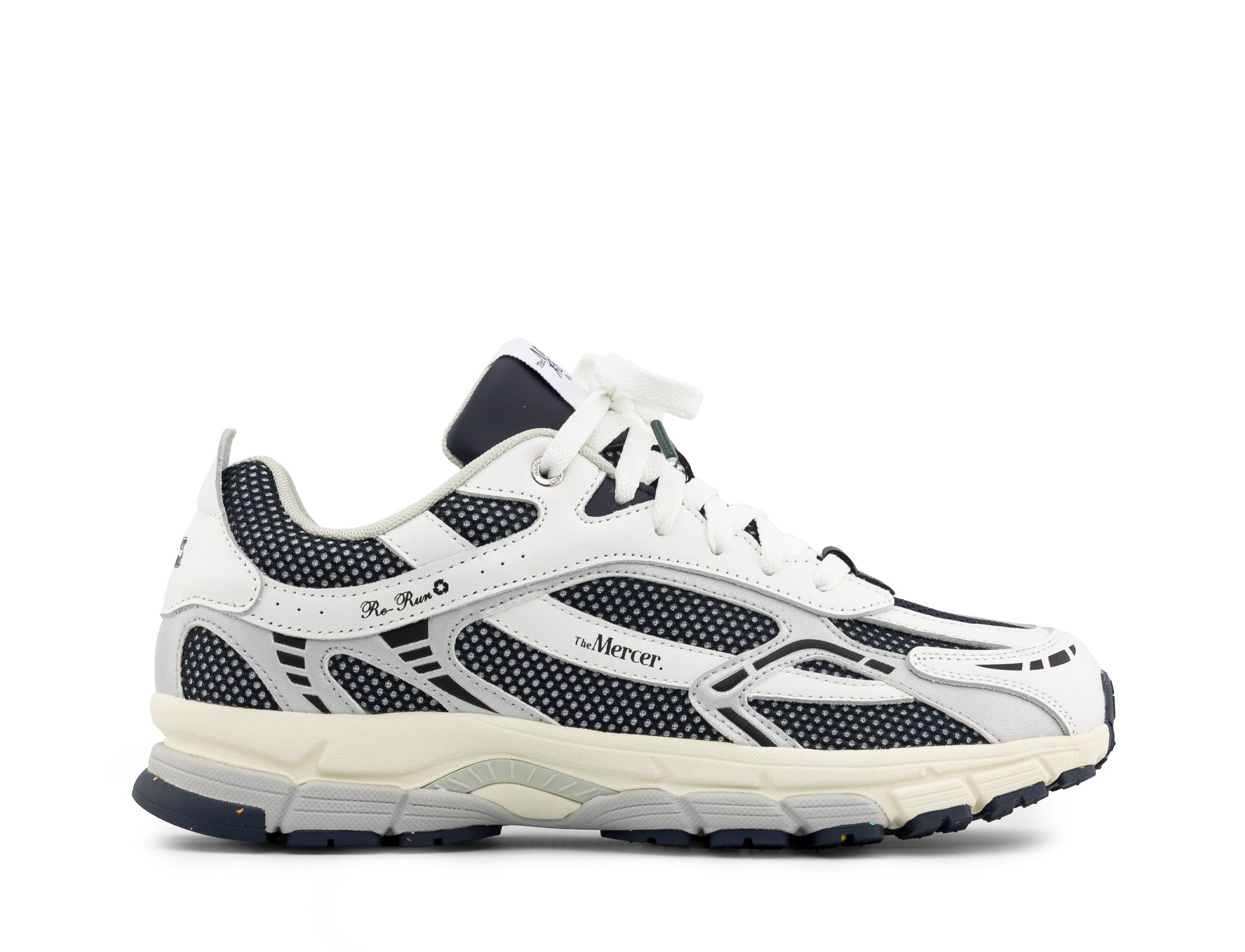 Mercer The Re-Run White Silver navy