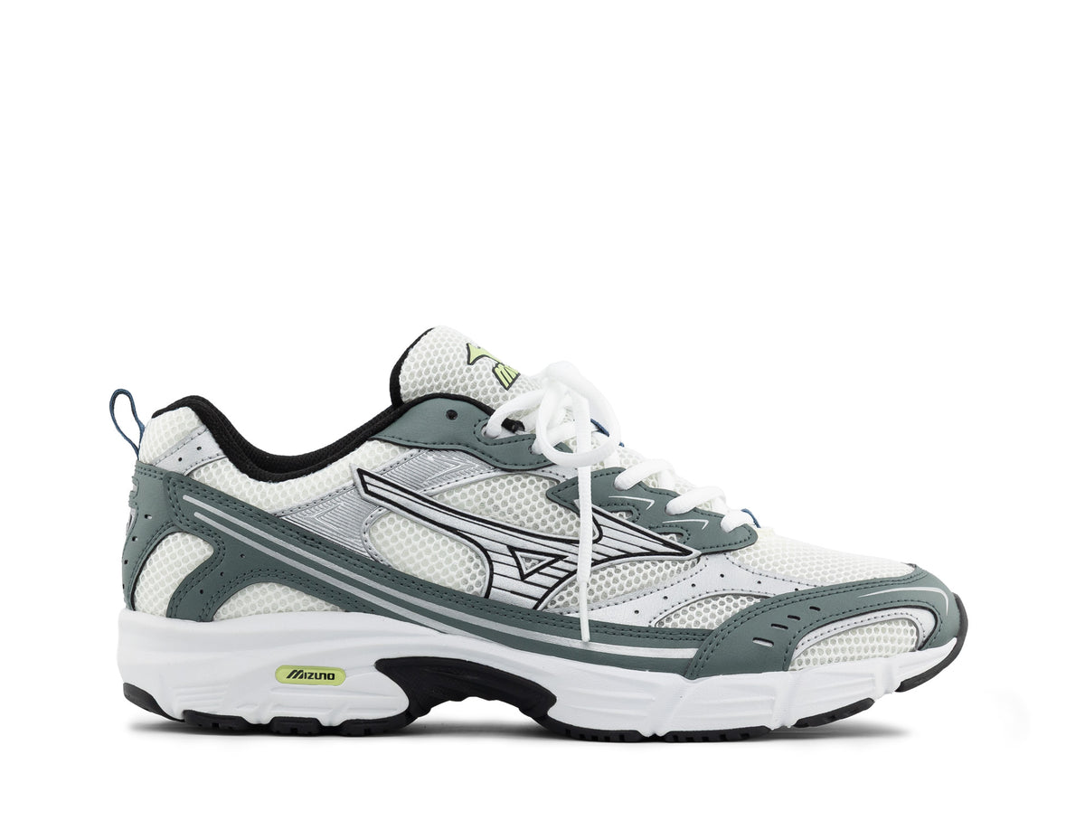 Mizuno MXR snow white silver balsam green