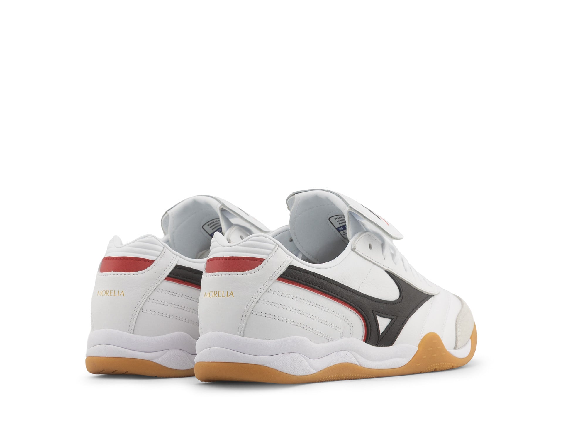 Mizuno Morelia LS white black chinese red