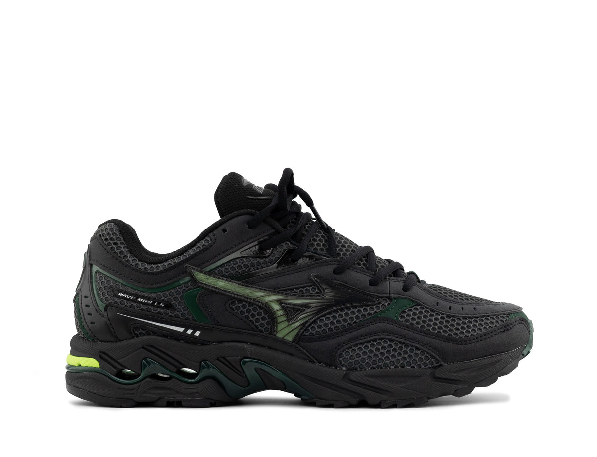 Mizuno Wave MG4 LS black oyster green glow