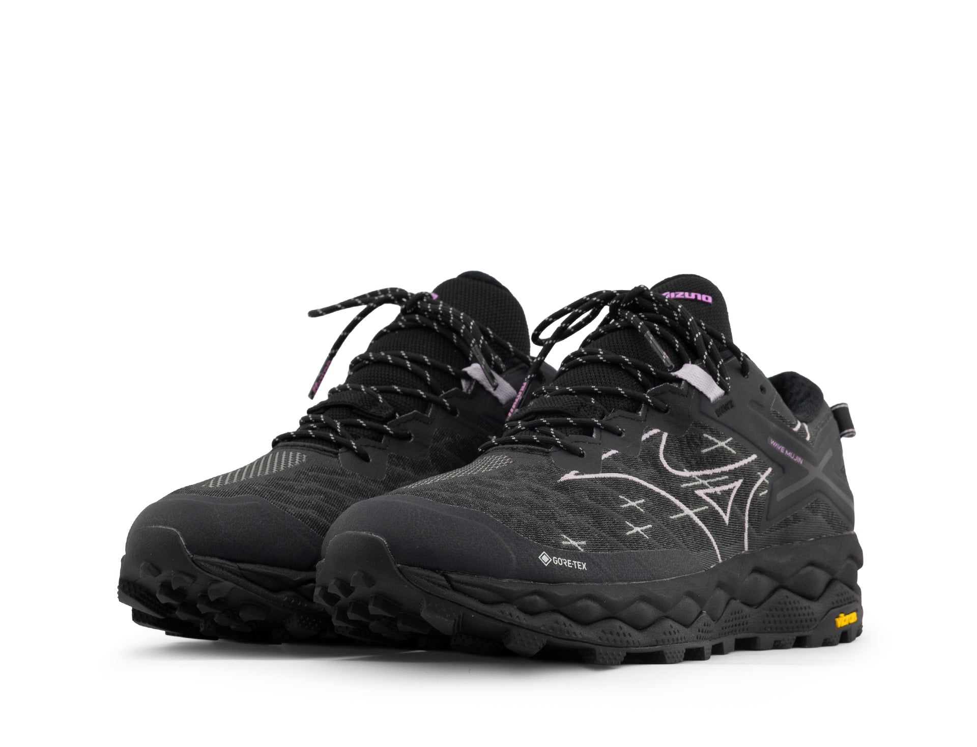 Mizuno Wave Mujin LS GTX black iris spring crocus