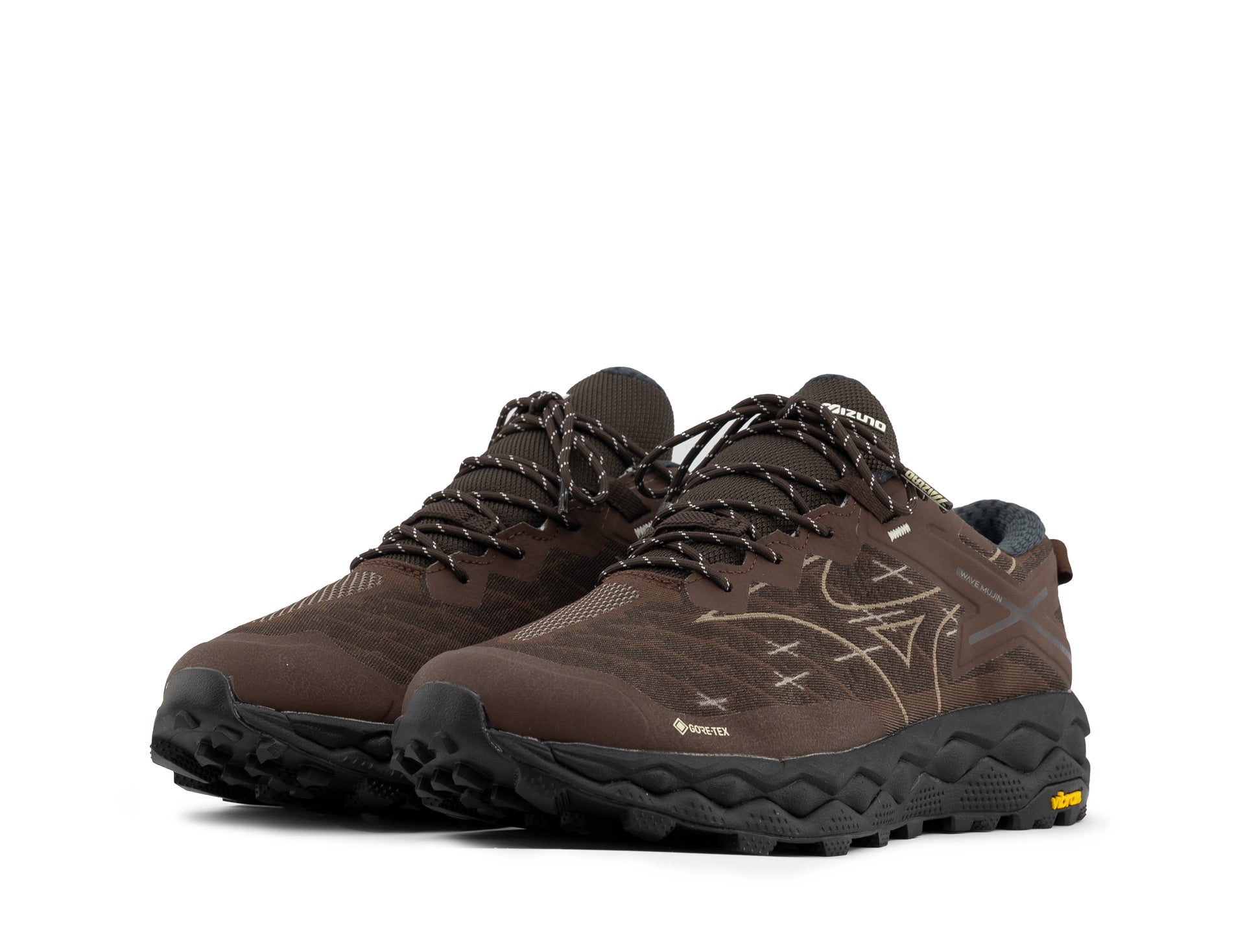 MARUMOKO Mizuno Wave Mujin LS GTX mole chicory coffee tortoise shell