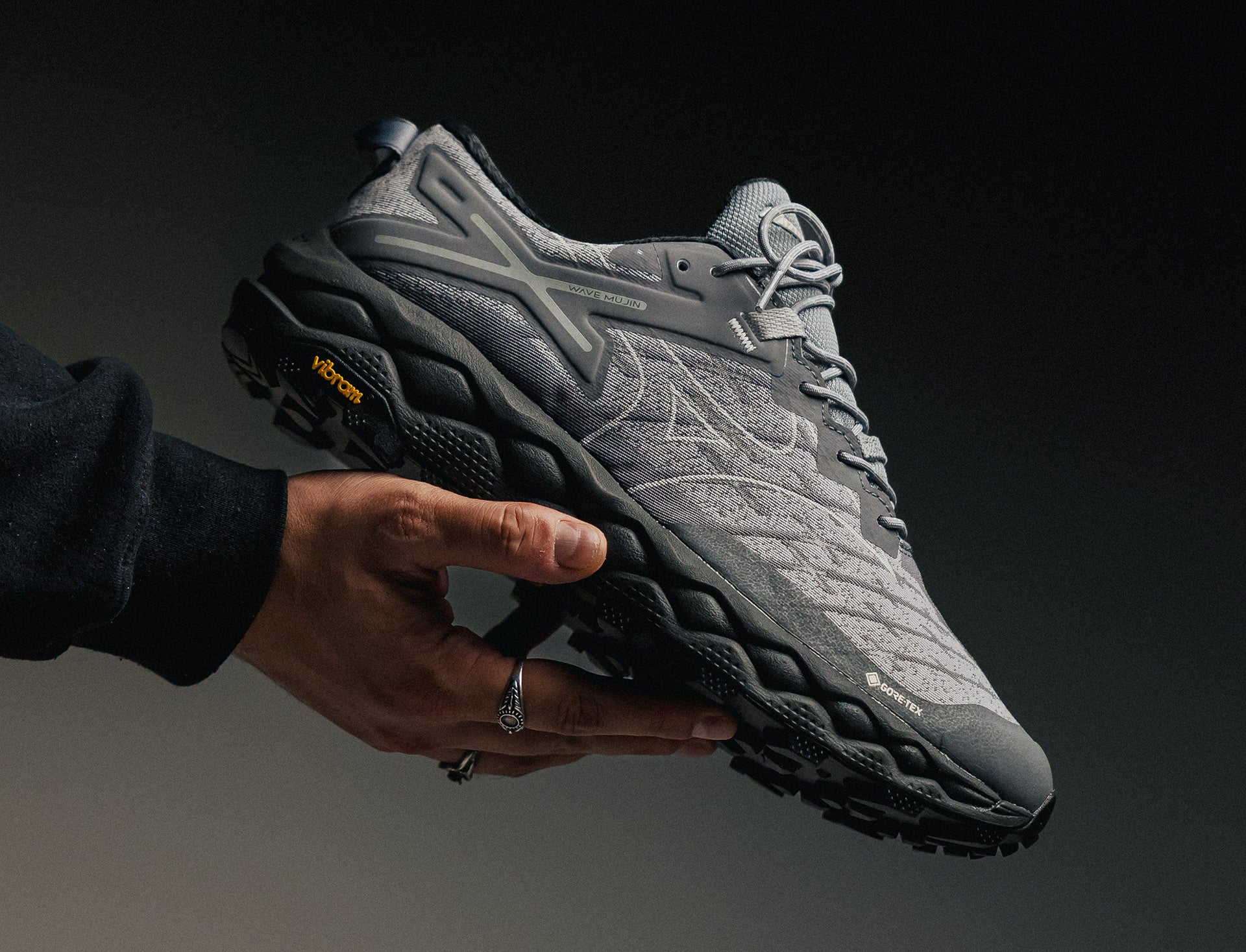 Mizuno Wave Mujin LS GTX ultimate gray quiet shade harbor mist