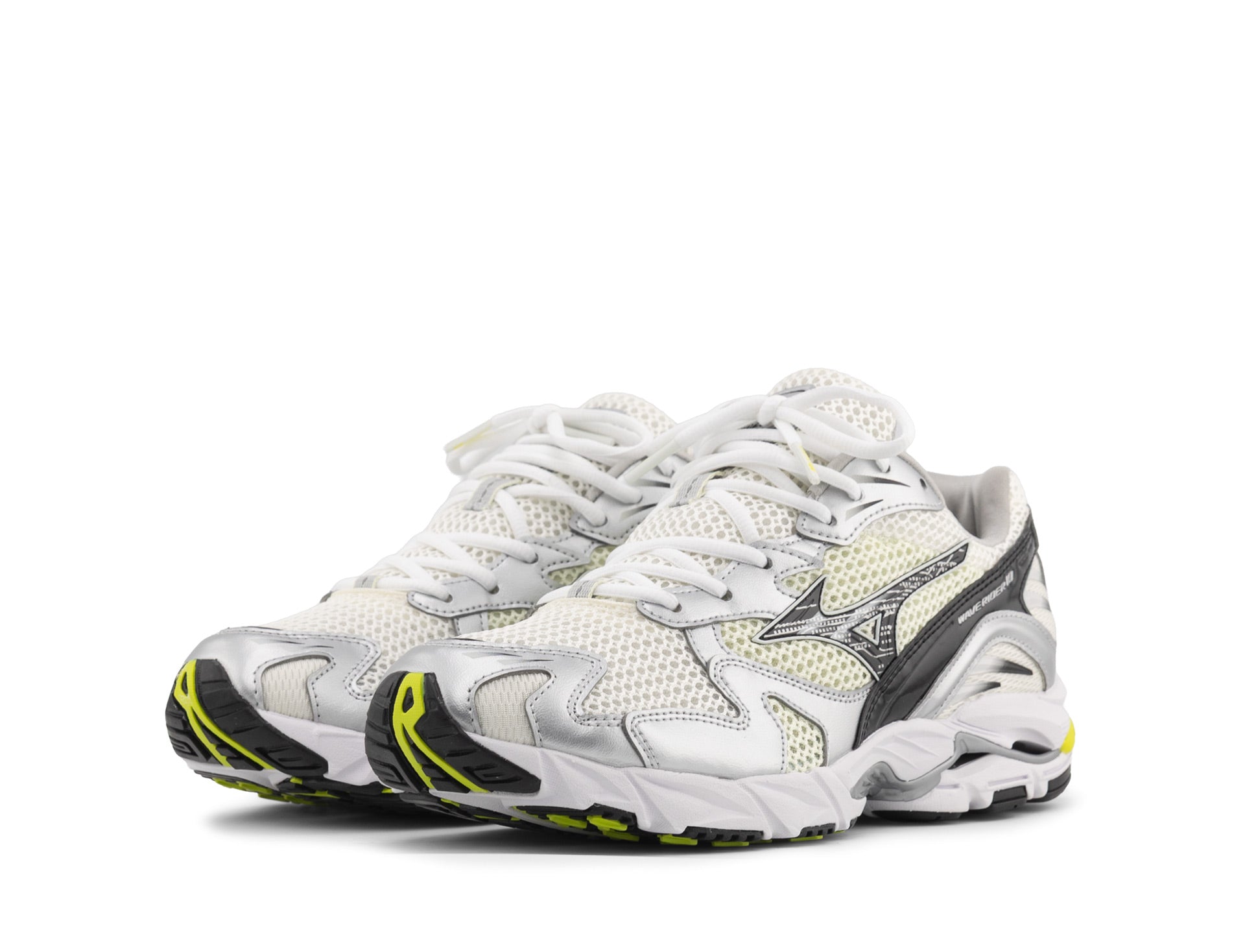 Mizuno Wave Rider 10 snow white black sylvan green