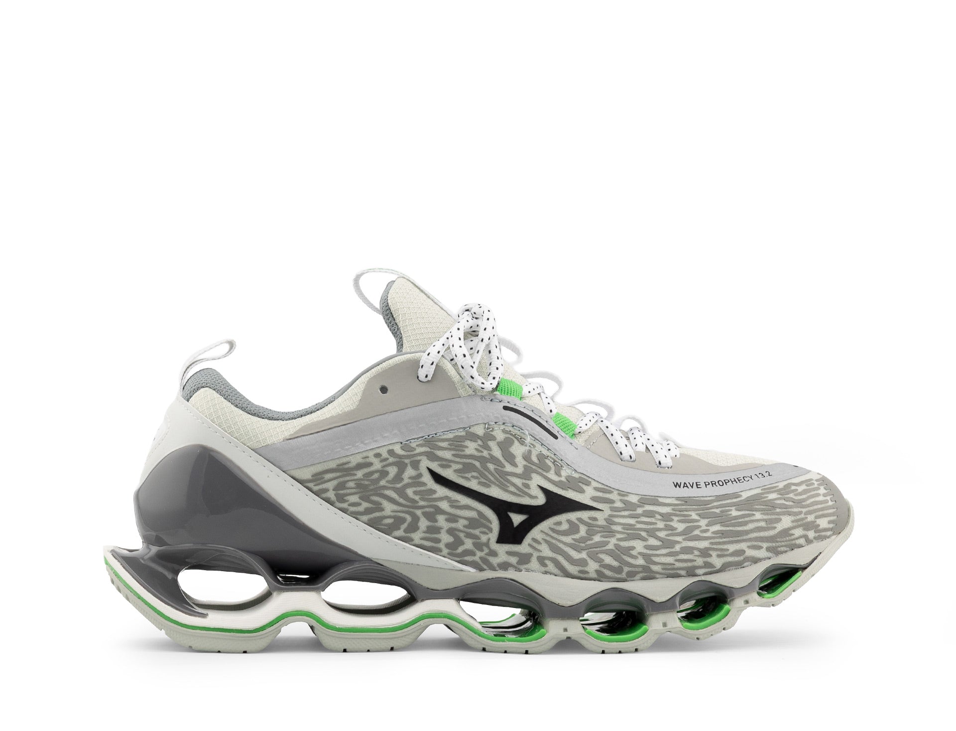 Mizuno Wave prophecy 13.2 harbor mist black vibrant green