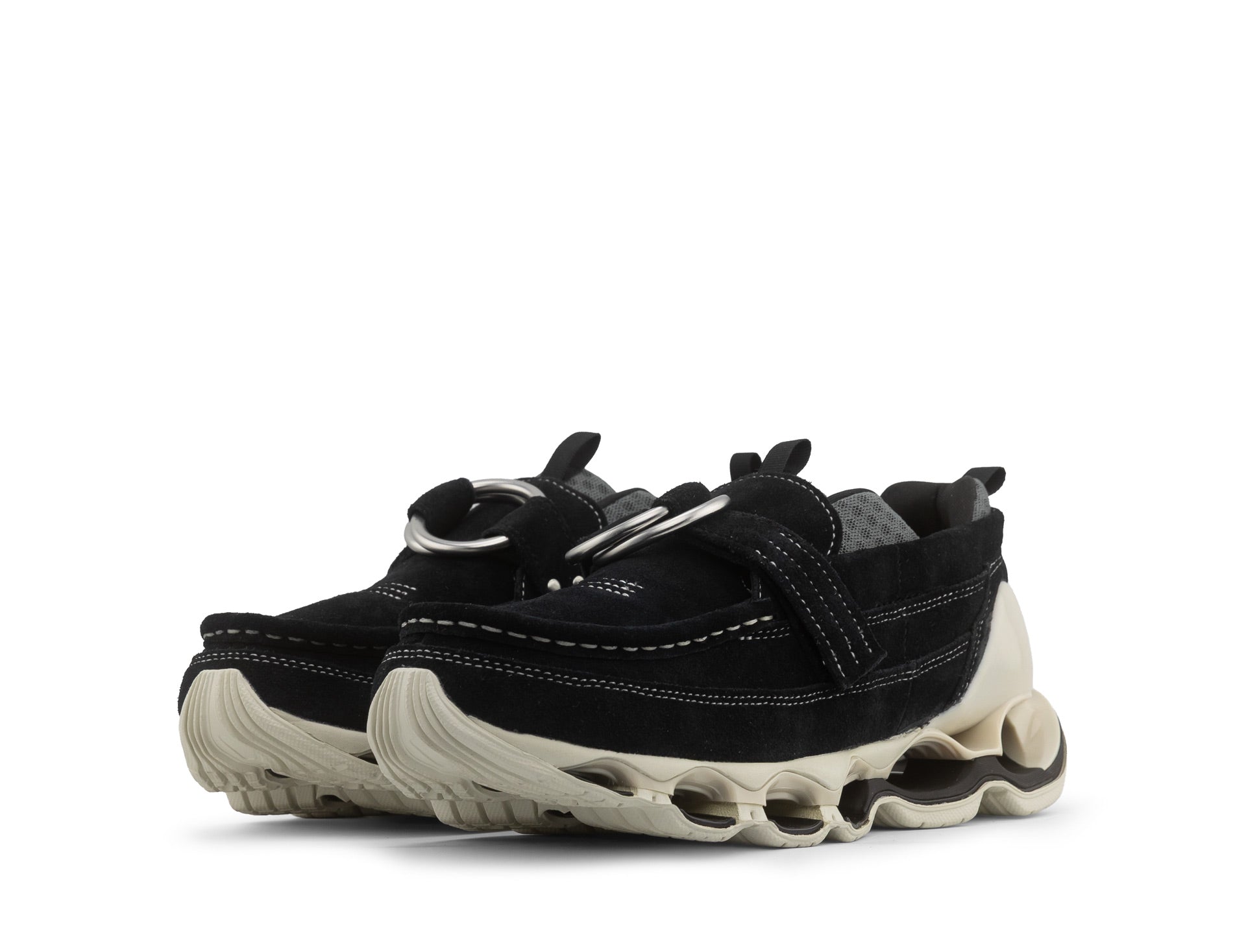 Mizuno X Kobayashi Wave Prophecy Ring Moc black quiet shade silver birch