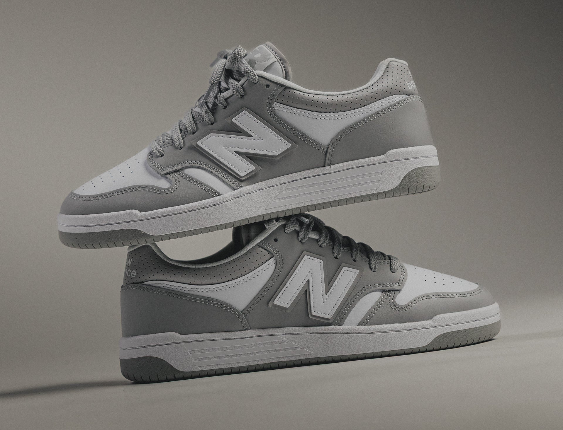 New Balance 480 grey white