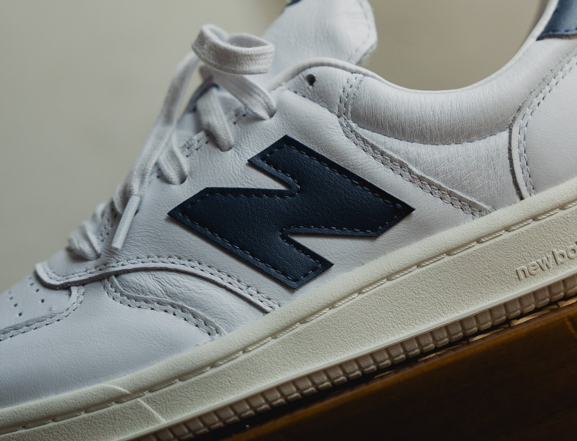 New Balance T500 white vintage indigo