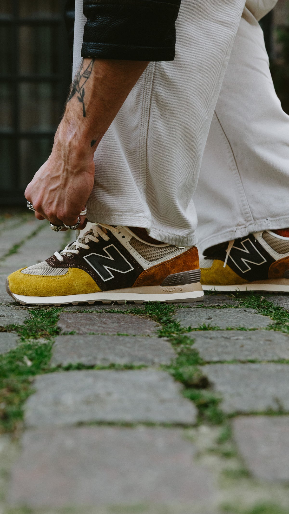 New Balance 574 black coffee