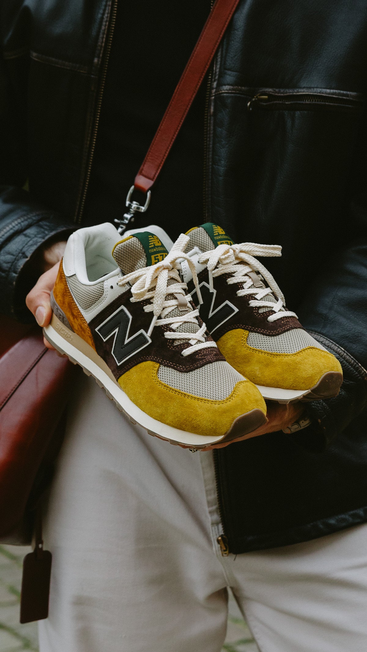 New Balance 574 black coffee