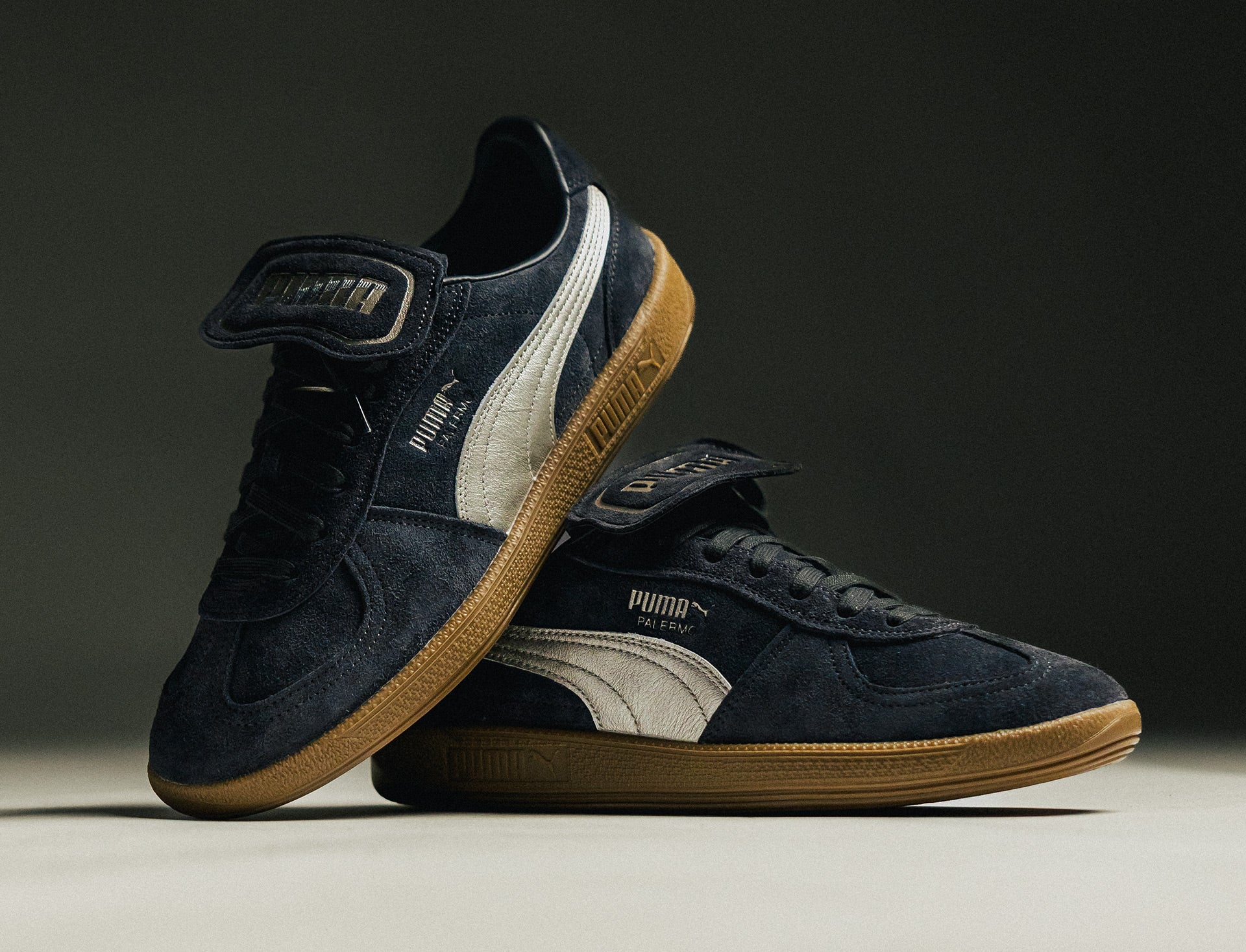 Puma Palermo Premium metallic dusky gray gum