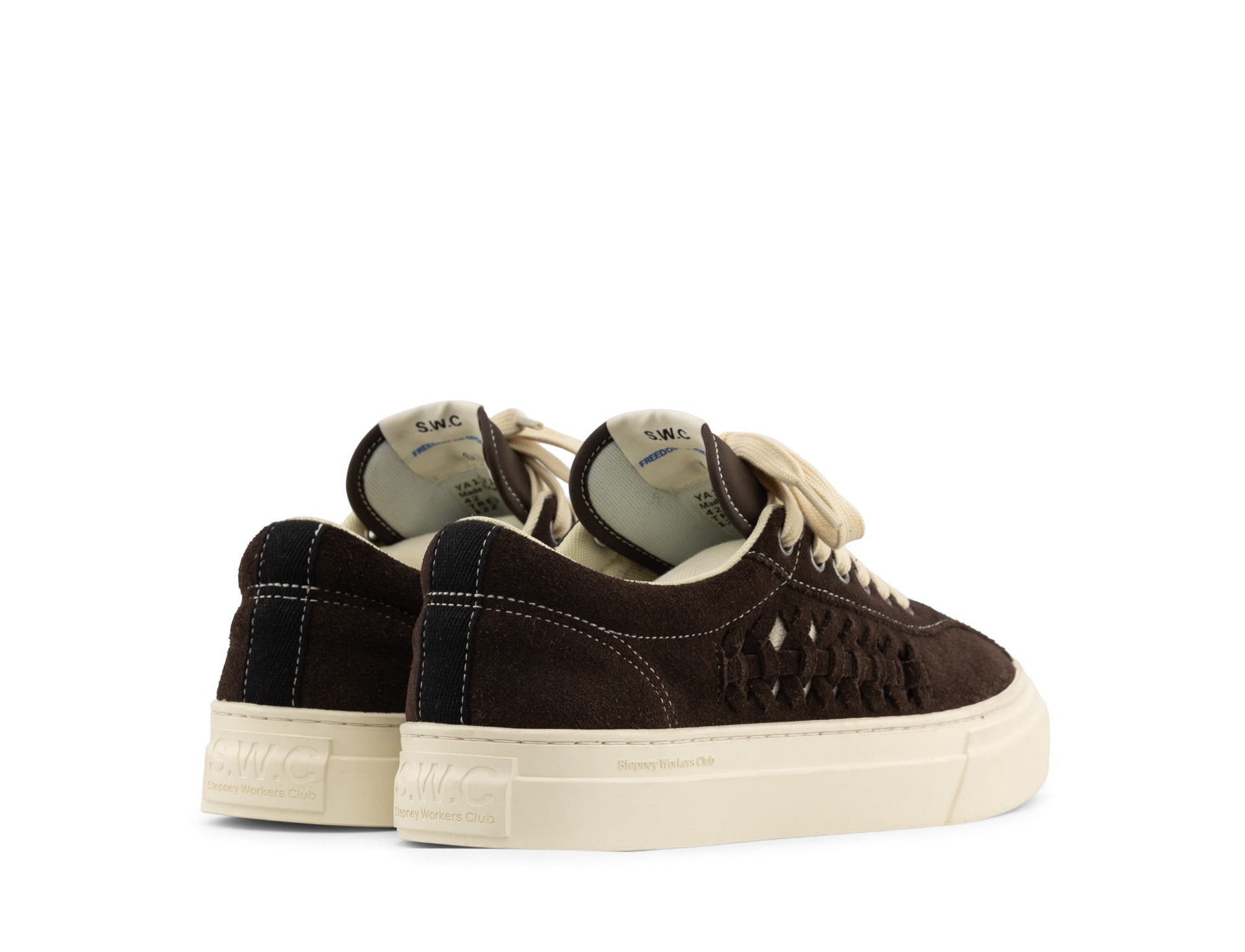 Stepney Workers Club Dellow Woven Suede dark brown