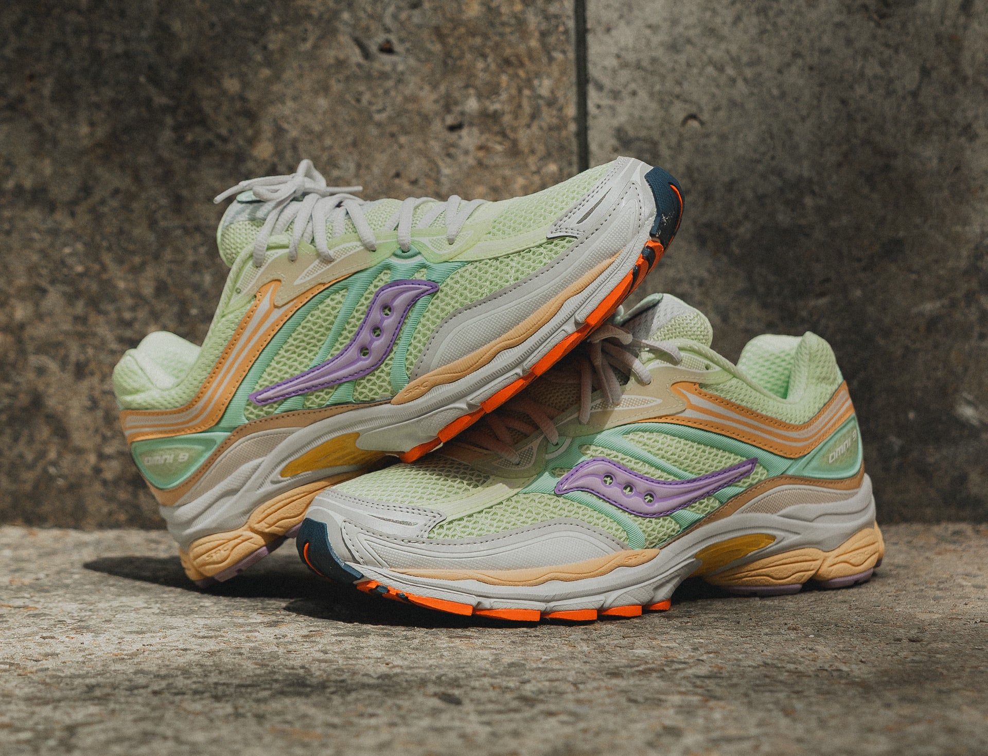 Saucony Progrid Omni 9 lime orchid