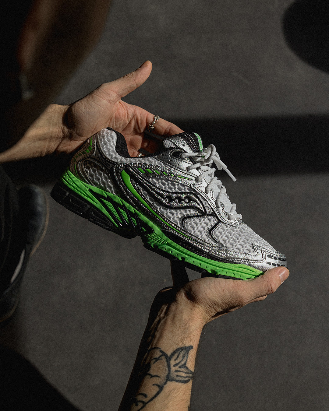 Saucony Progrid Ride 1 white slime